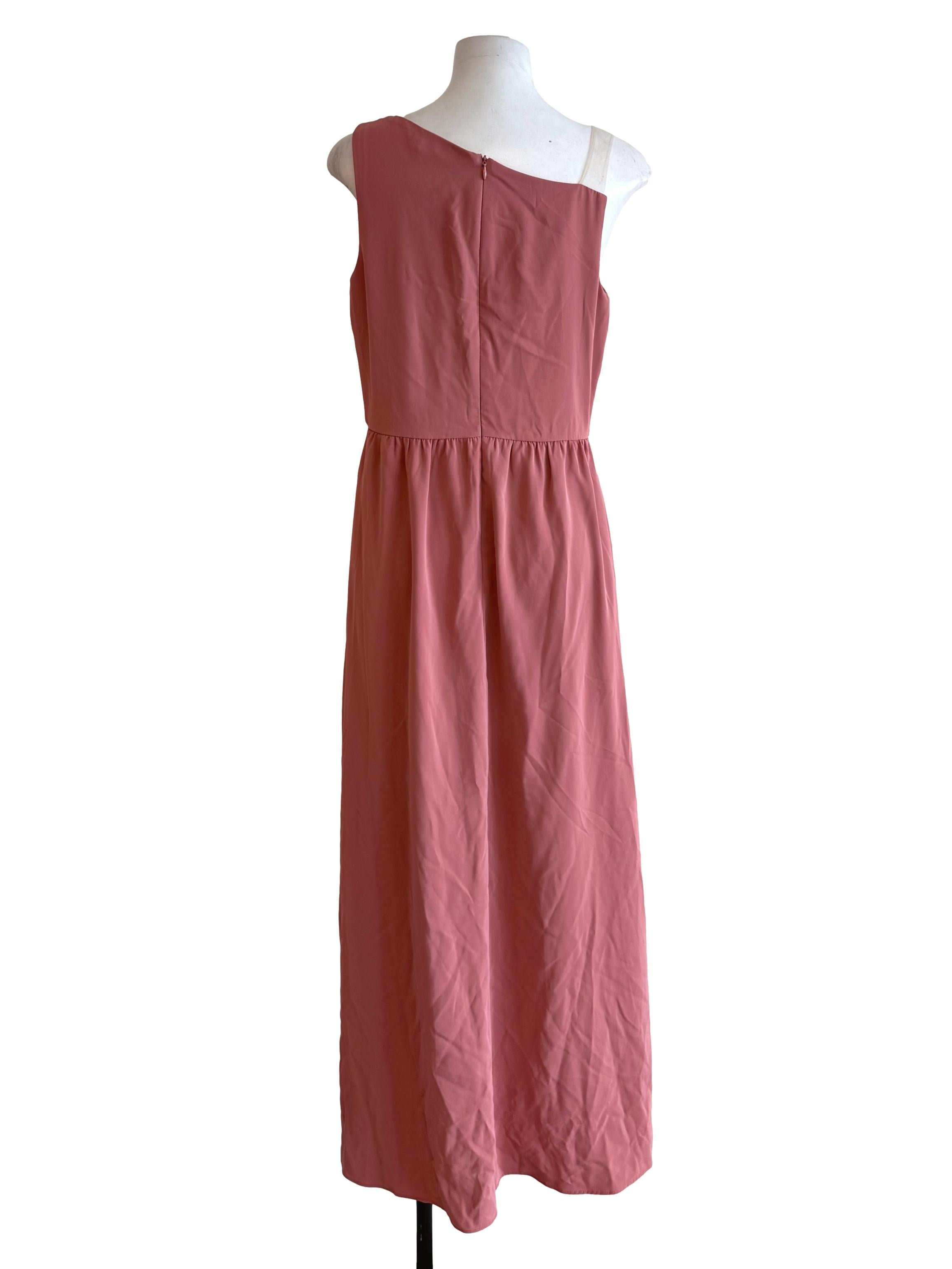 Warm Rouge Ruffled Dress