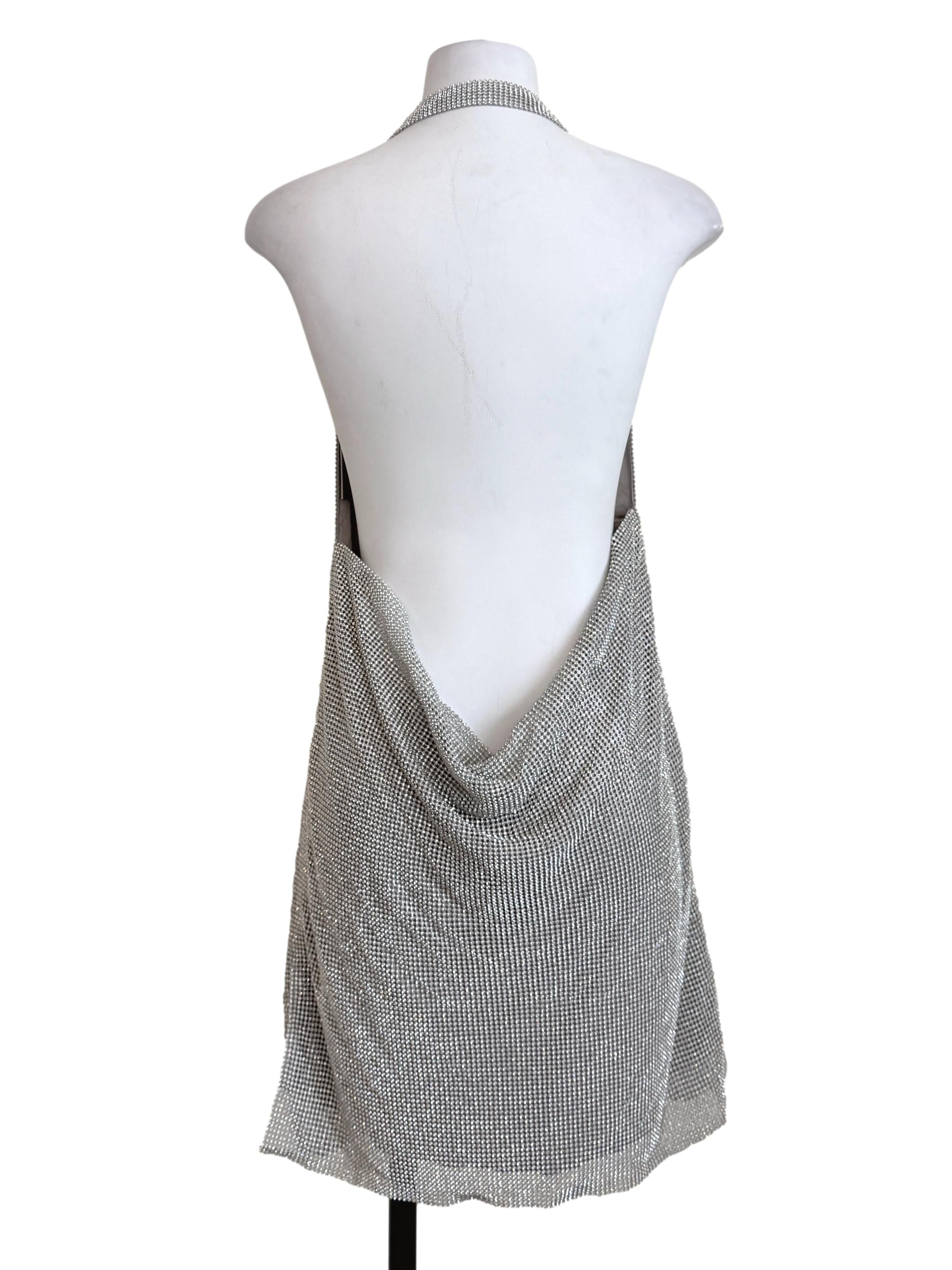 Coin Grey Low Back Dress