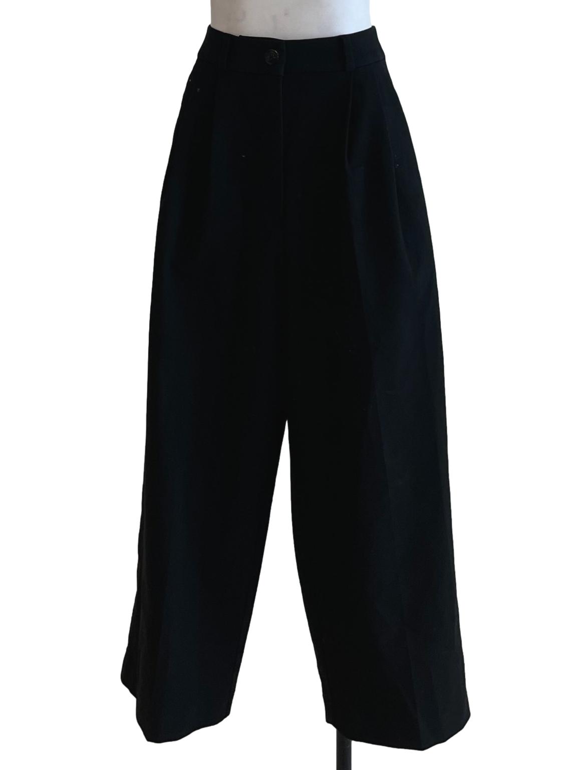 Black High-Waisted Formal Pants