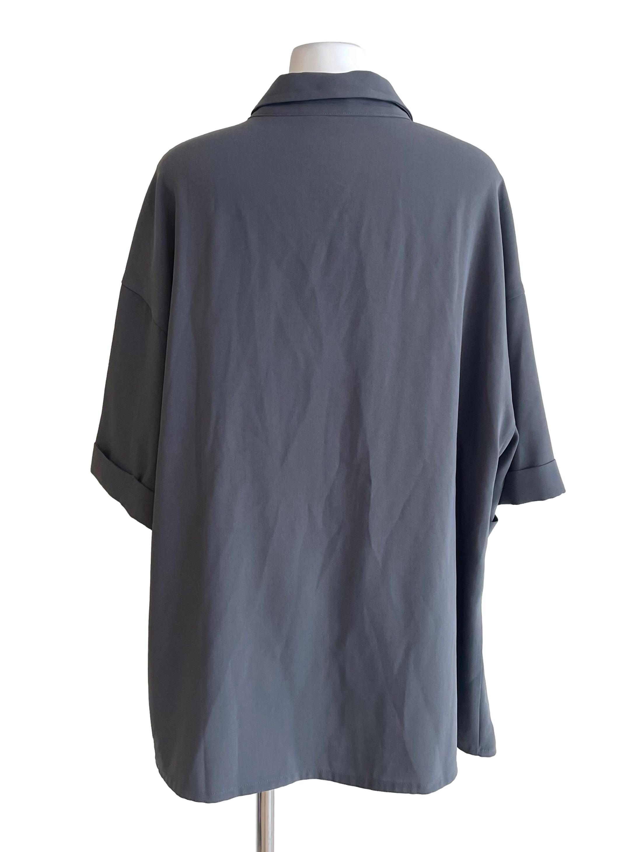 Anchor Oversized Shirt Dress