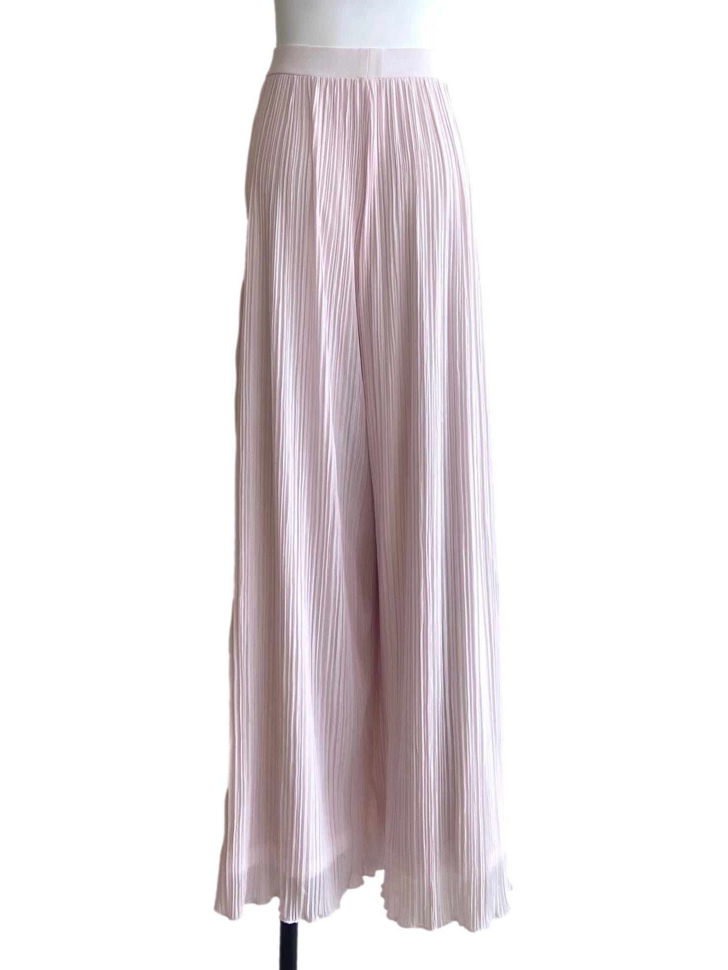 Lemonade Pink Pleated Palazzo Pants