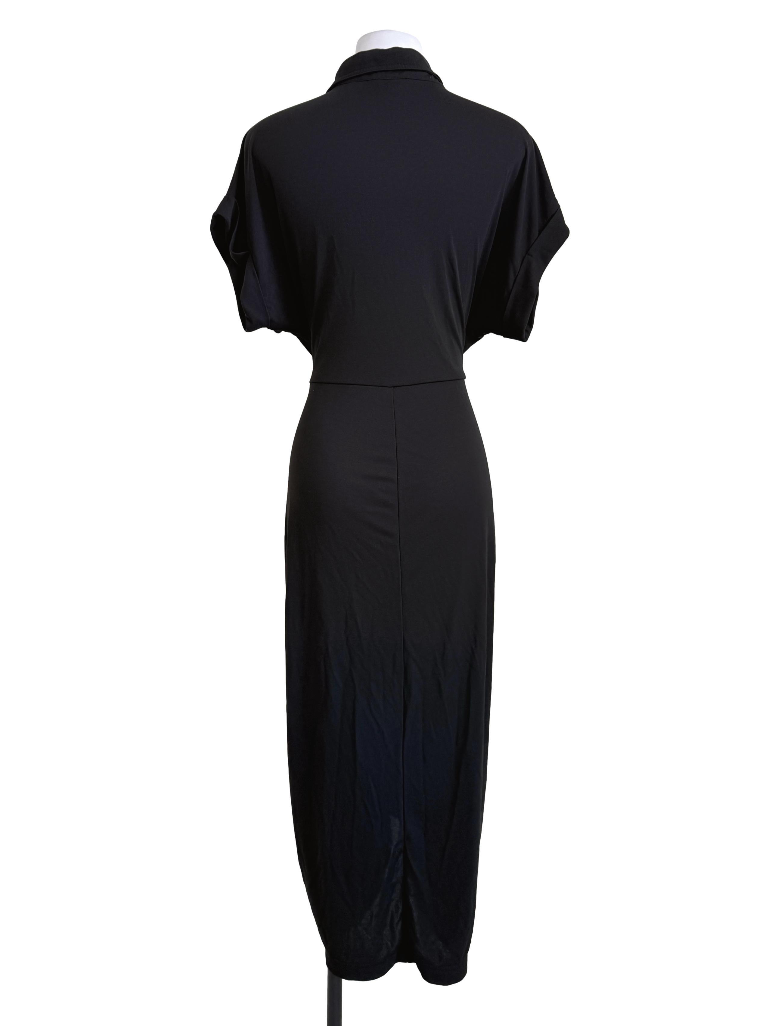 Black Buttoned Up Dress