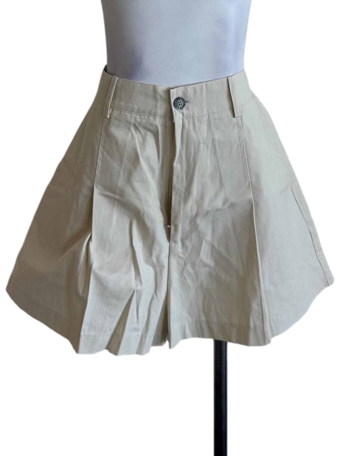 Oat Beige Casual Shorts