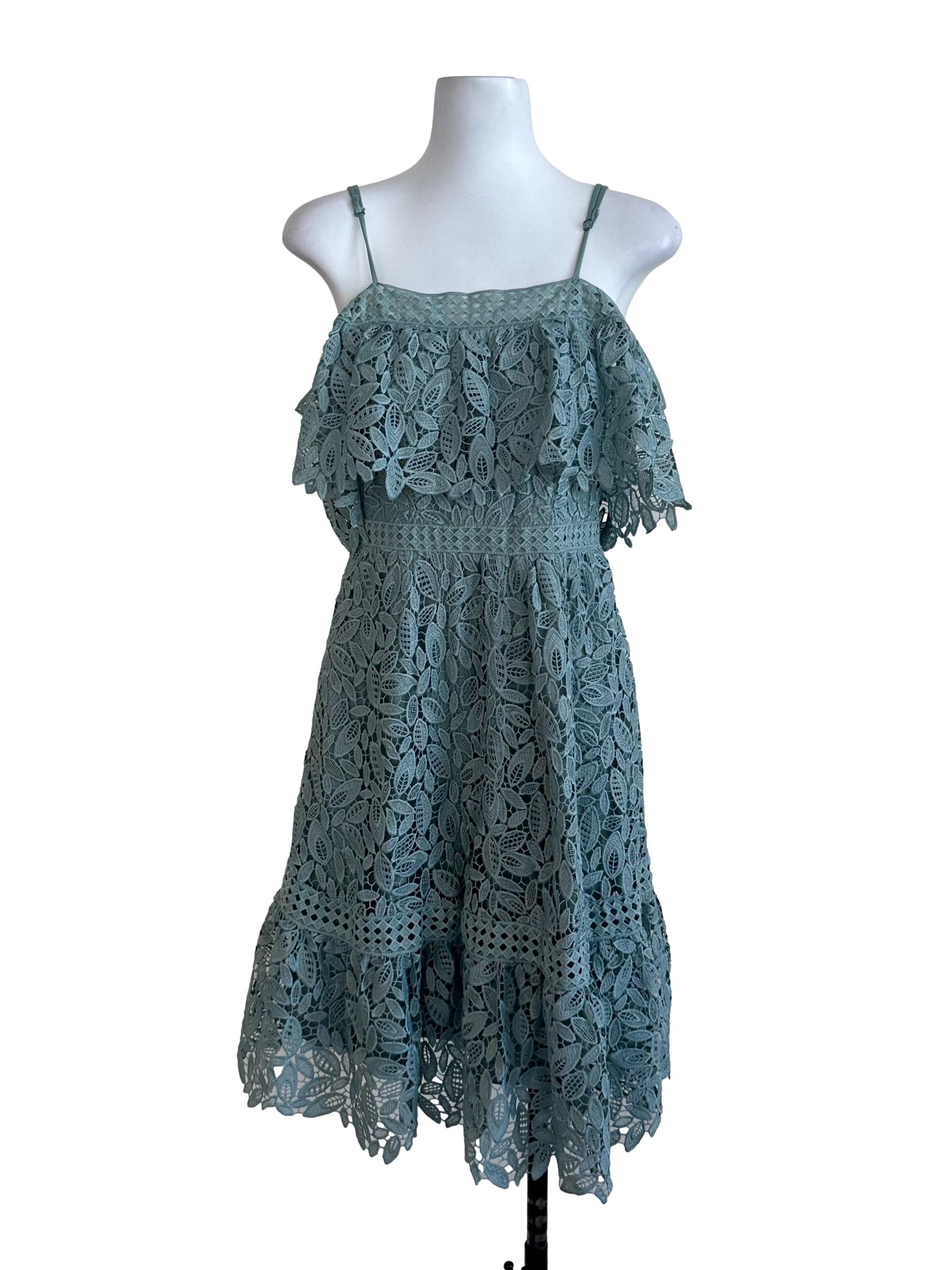 Sage Green Lace Dress
