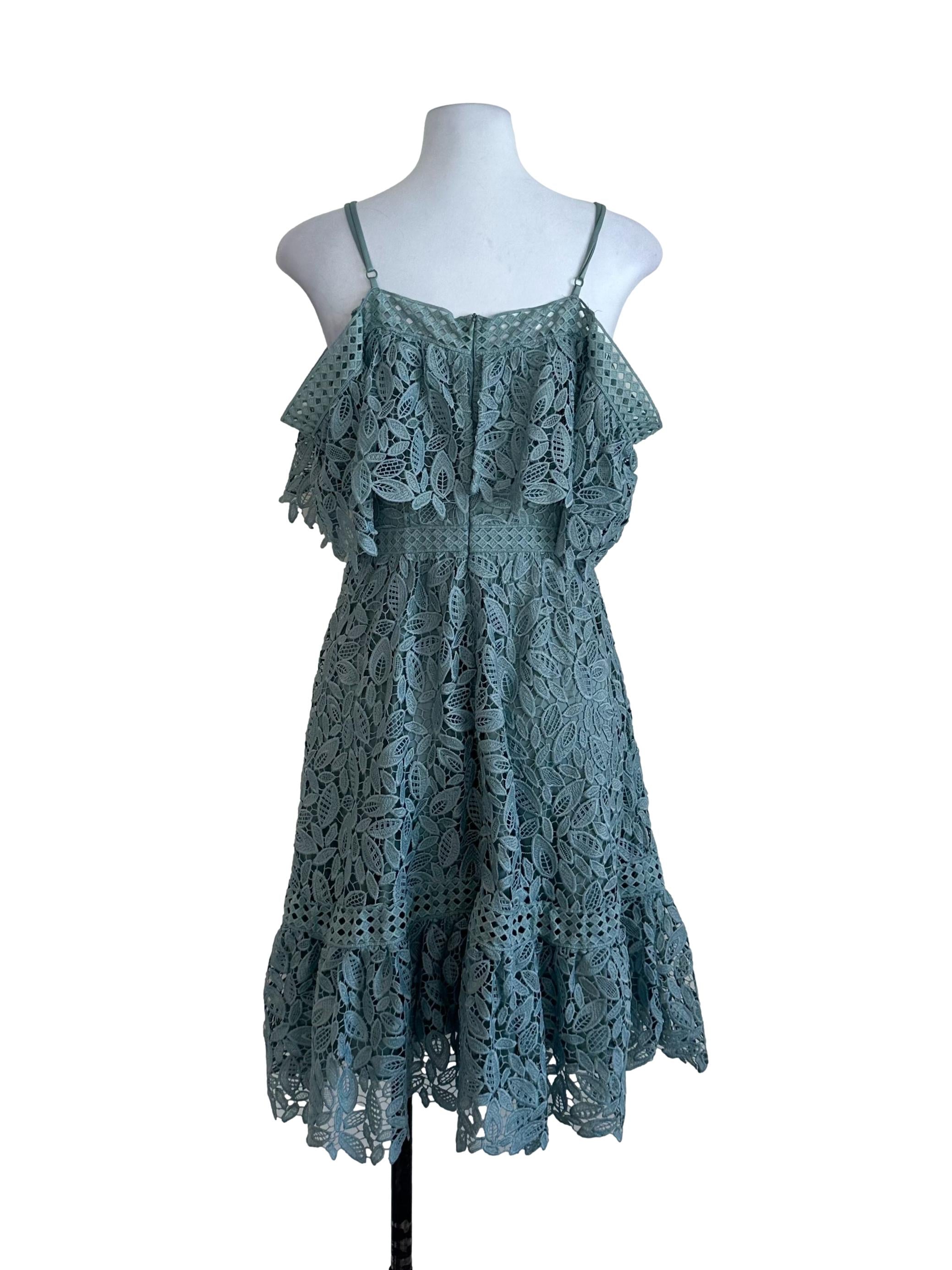 Sage Green Lace Dress