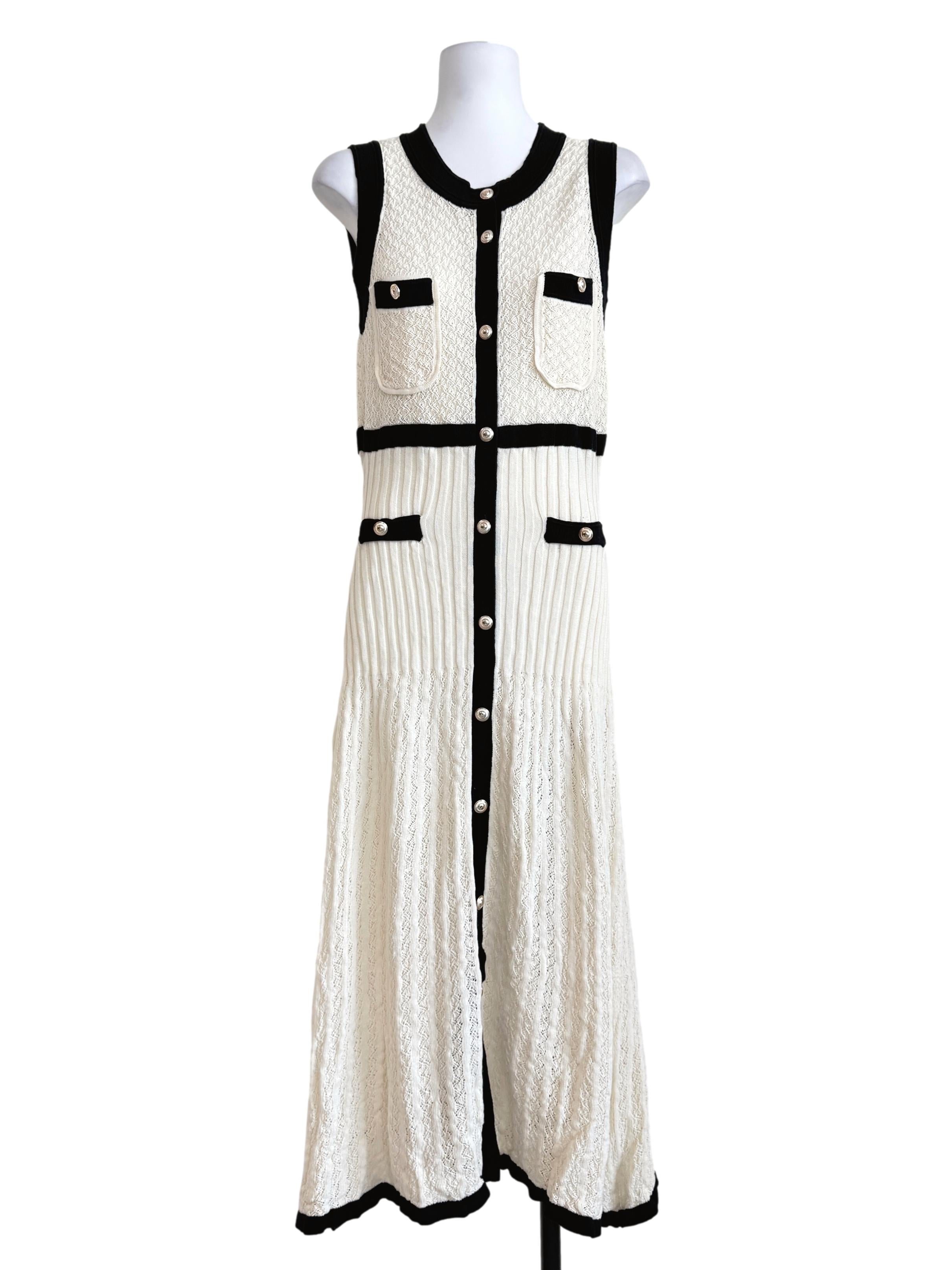 Egg Shell White Knit Dress