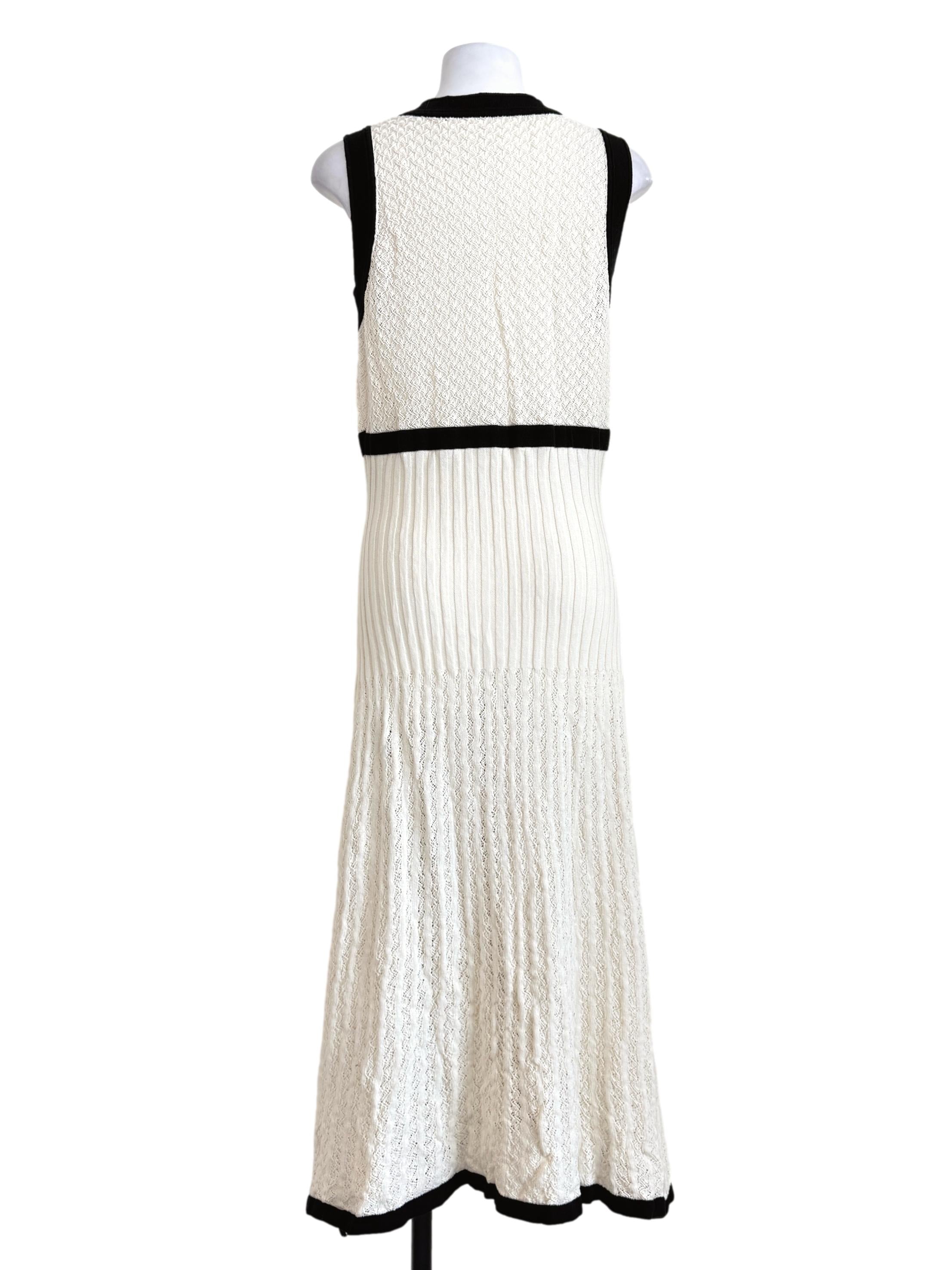 Egg Shell White Knit Dress