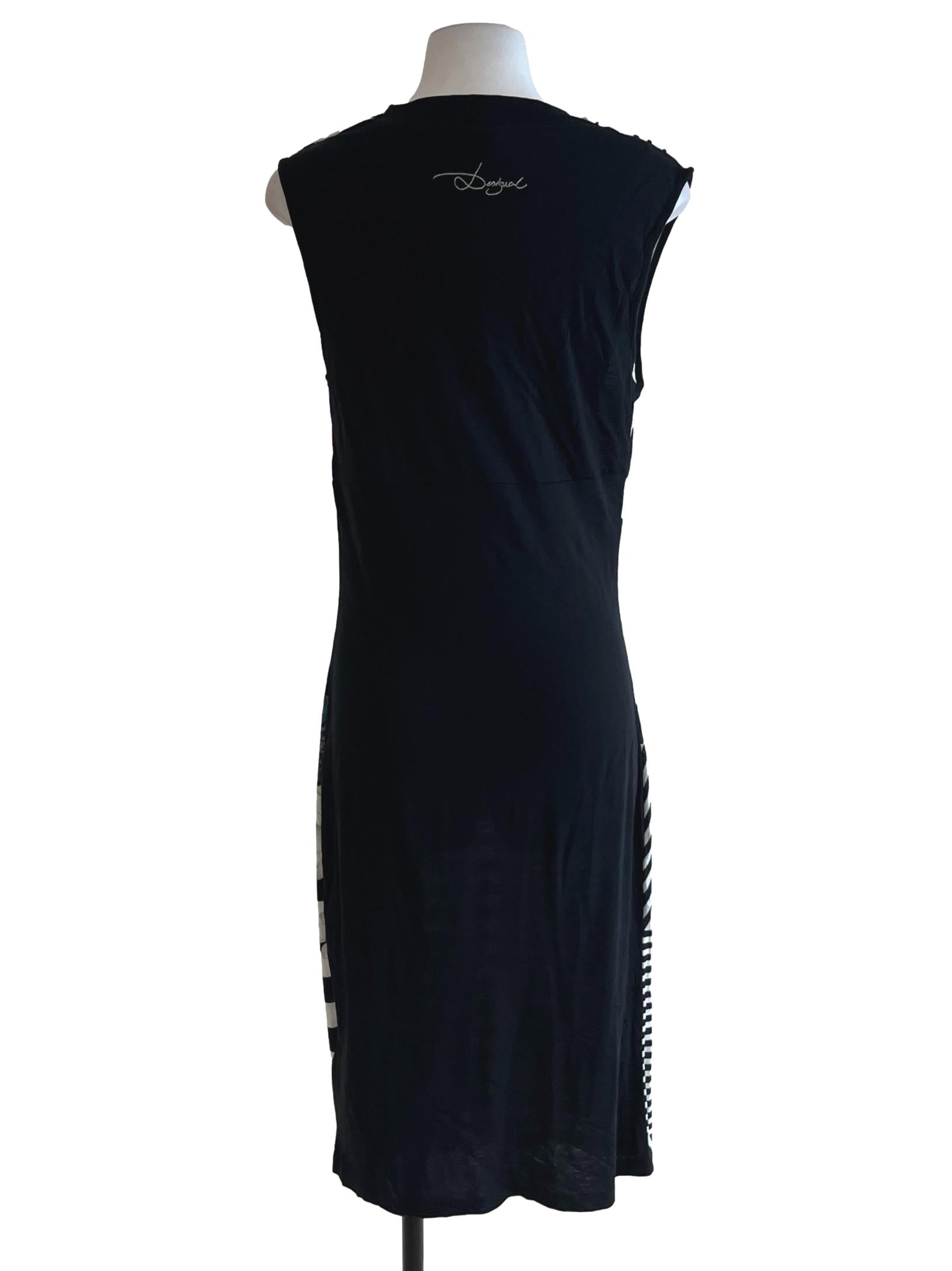 Multicolour Sleeveless Cowl Neck Dress