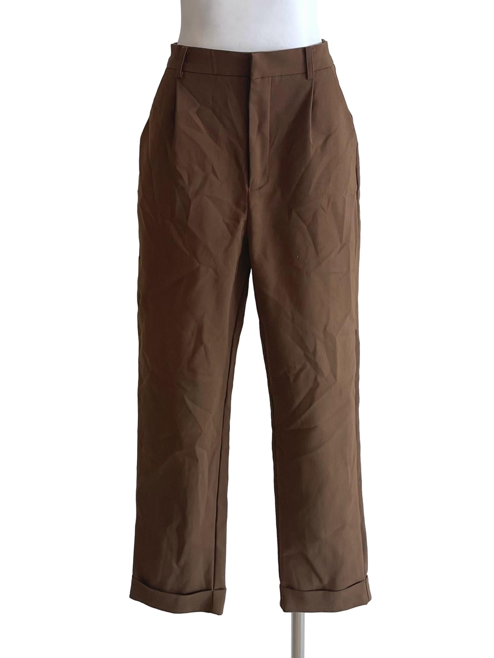 Peanut  Cuffed Straight Pants LB