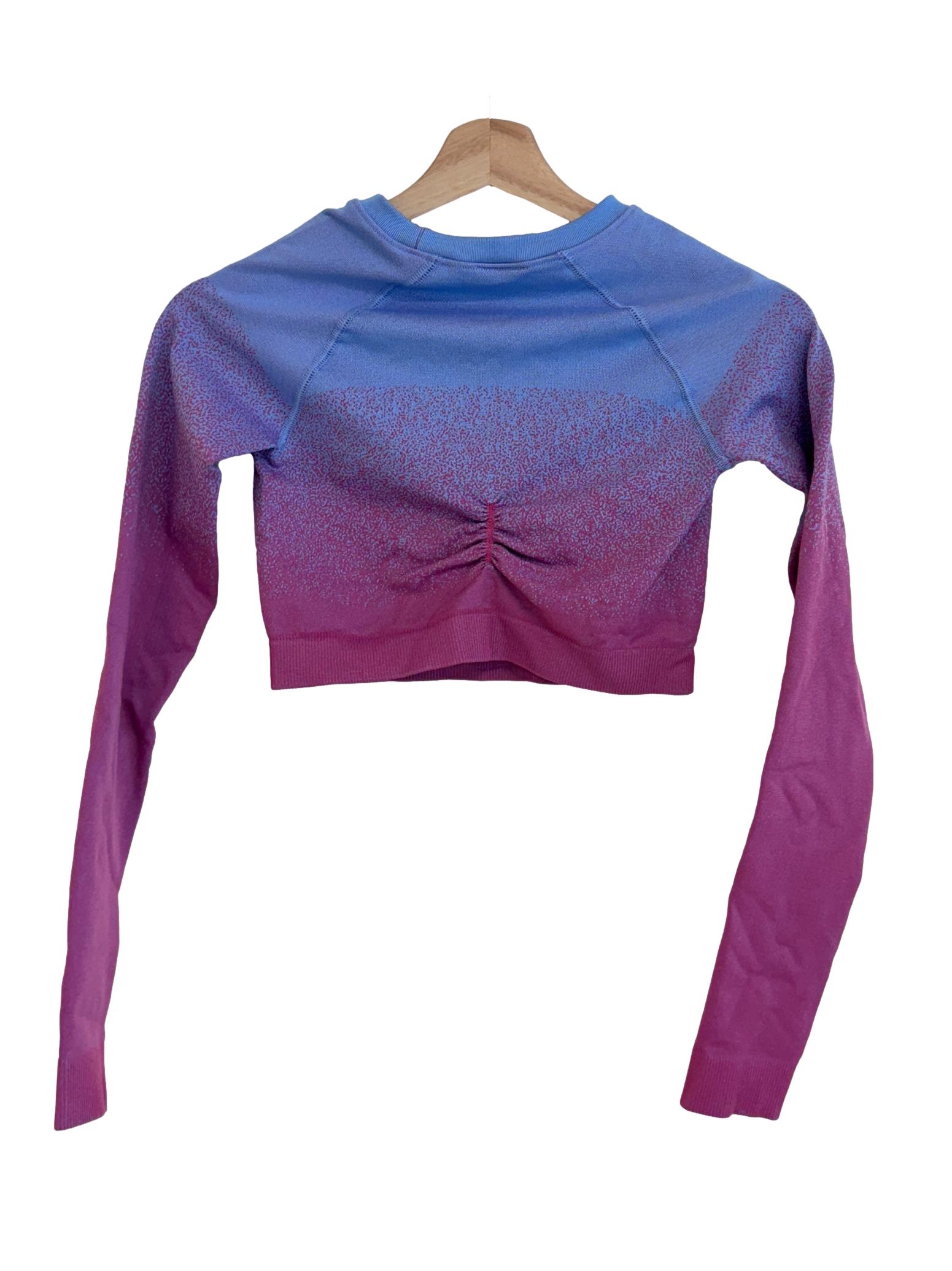 Purple Pink Long Sleeve Top