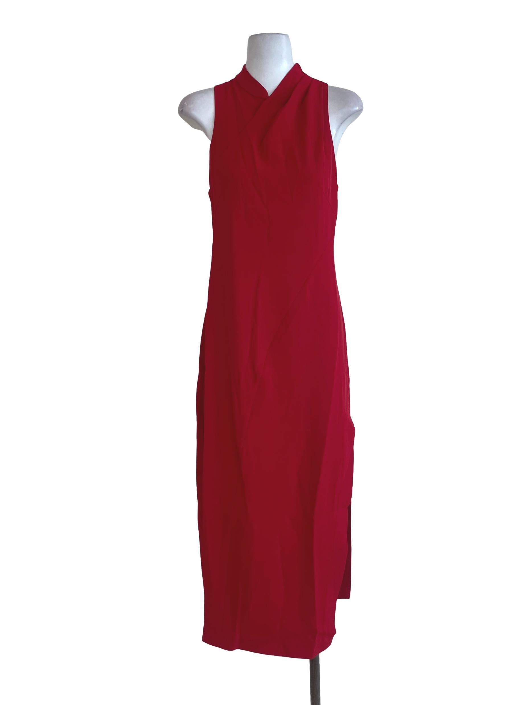 Chilli Red Halter Dress LB