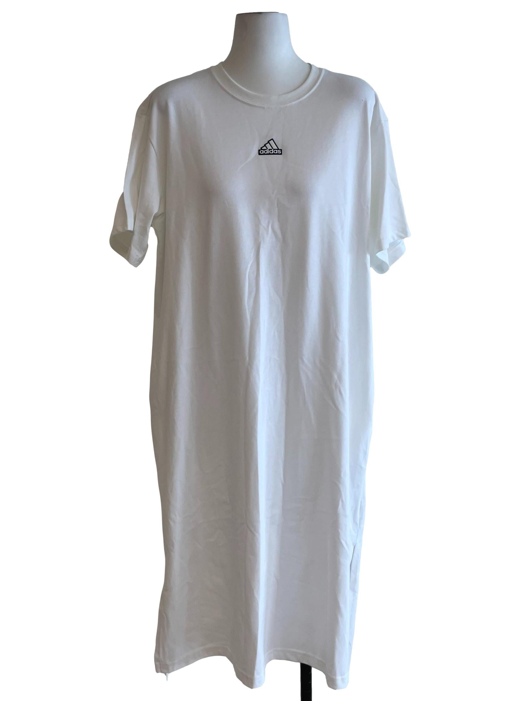 White Plain Shirt Dress