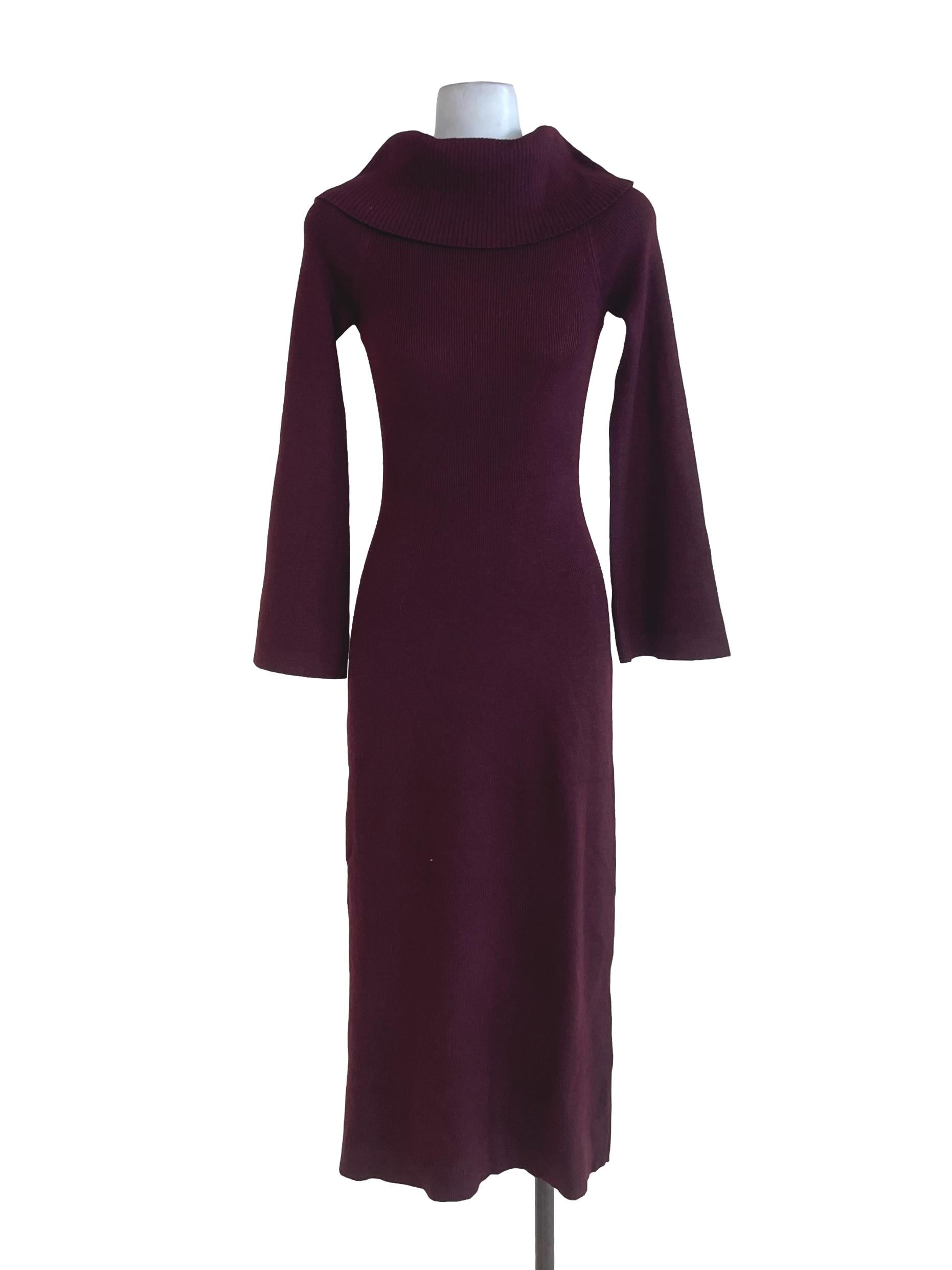 Plum Turtle Neck Dress LB