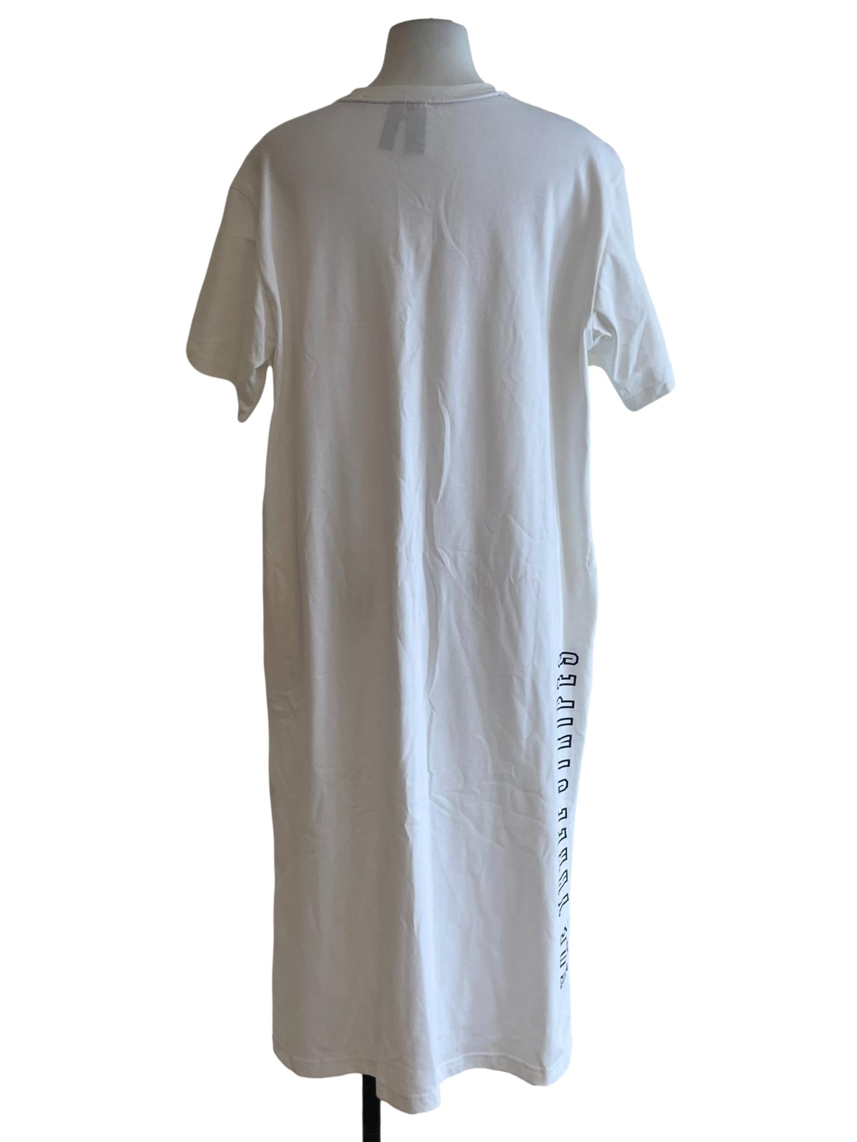 White Plain Shirt Dress