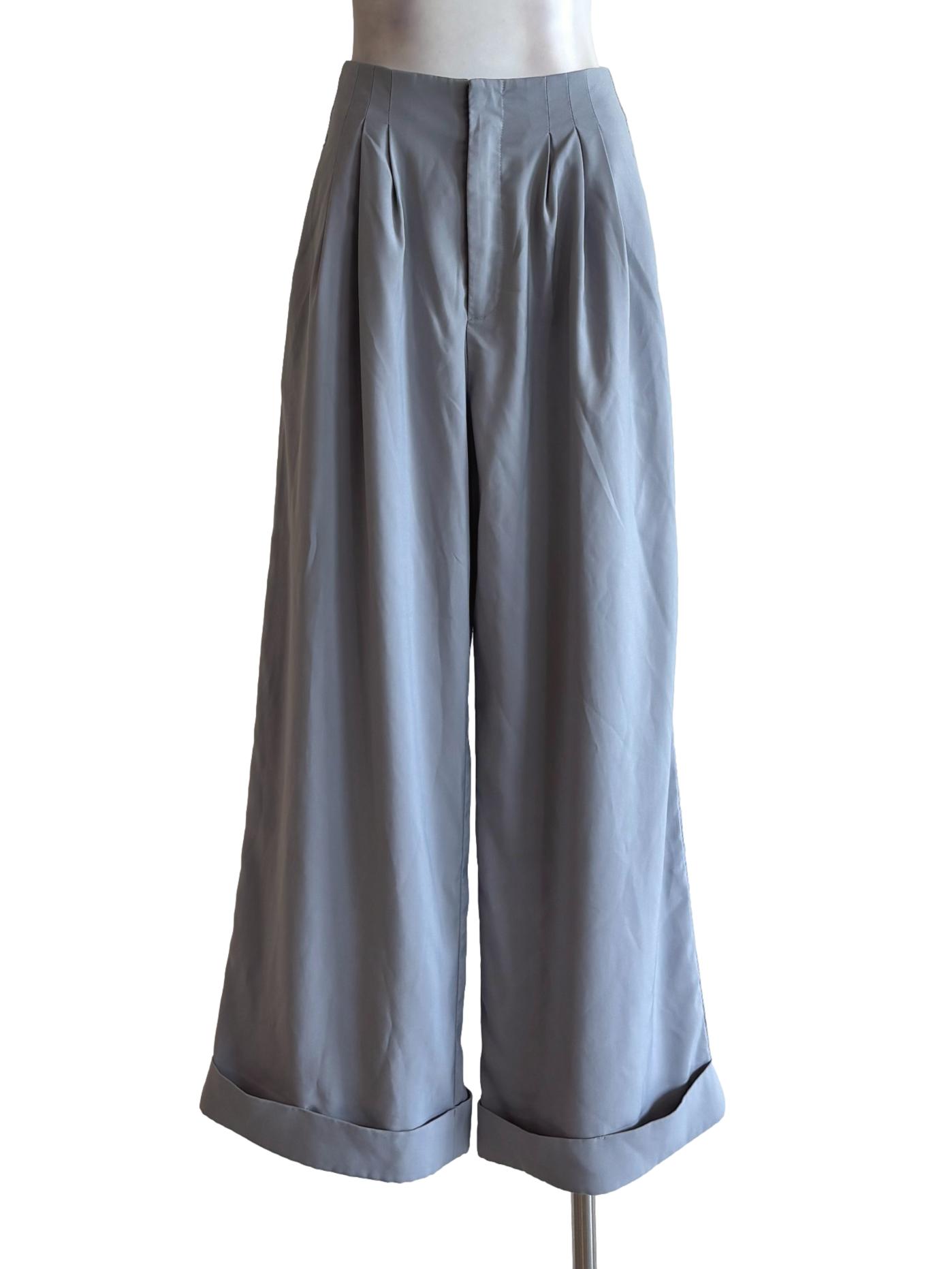 Powder Blue Straight Pants