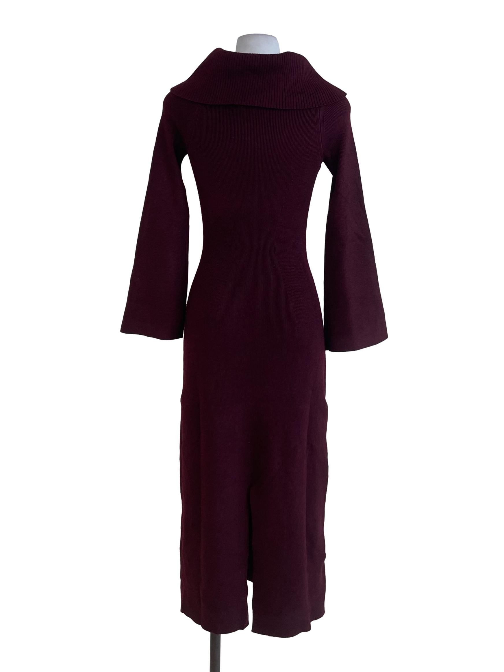 Plum Turtle Neck Dress LB