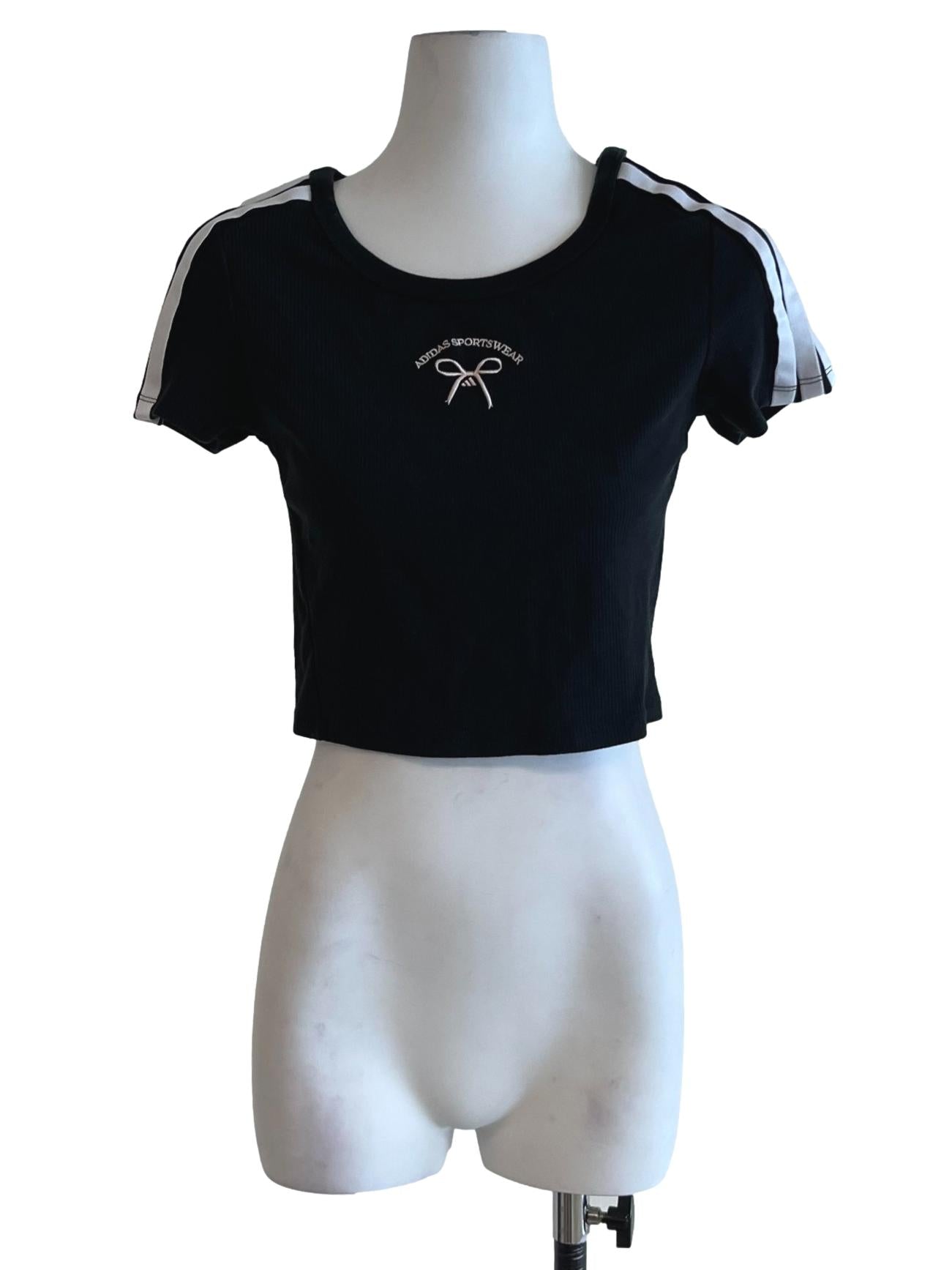 Black Cropped T-Shirt