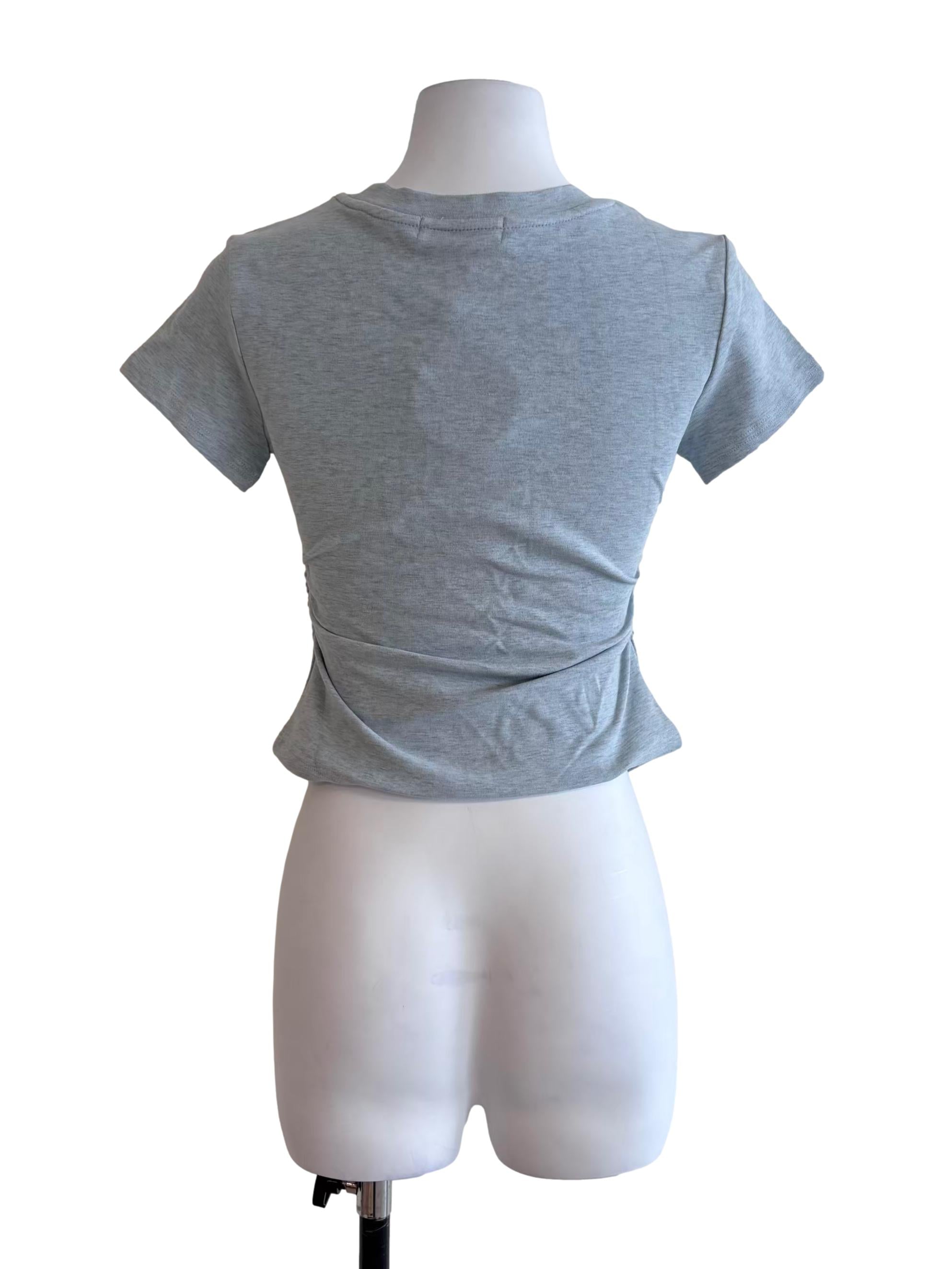 Baby Blue Ribbed Tee
