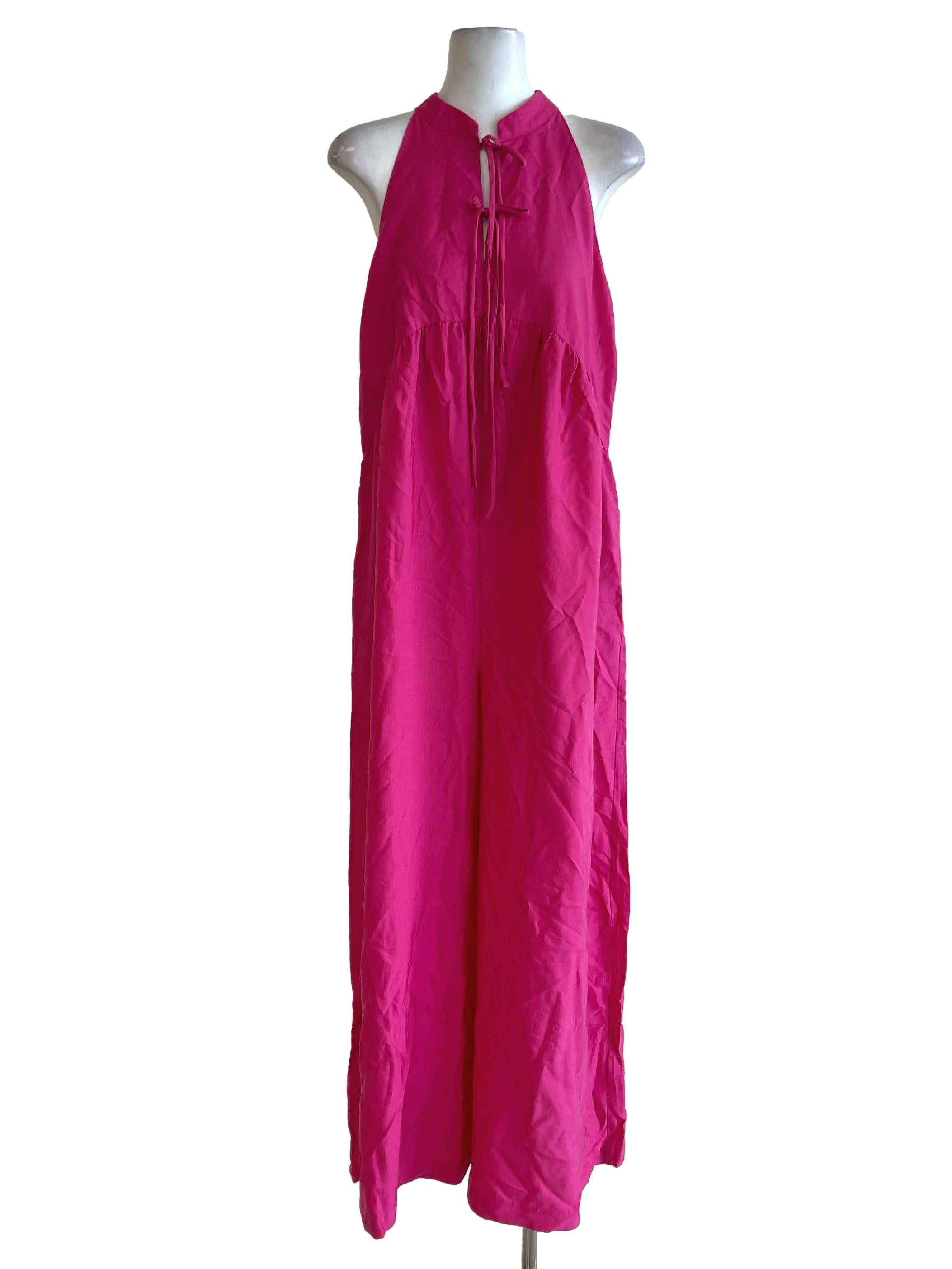 Pink Punch High Neck Jumpsuit LB