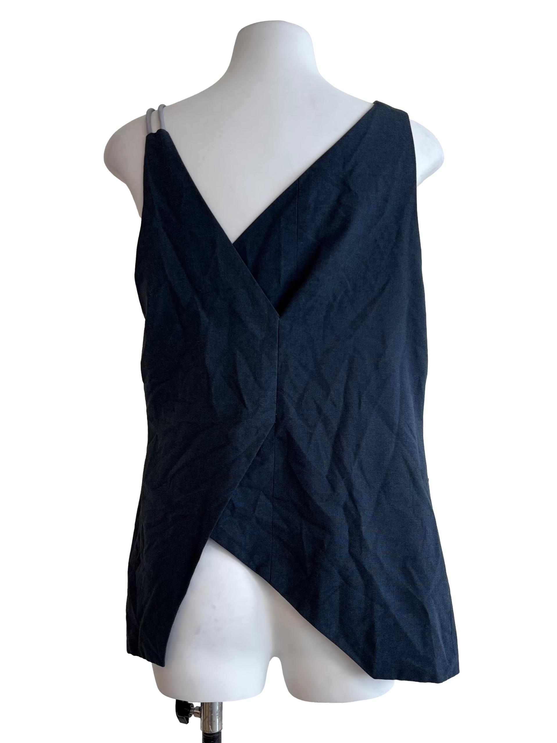Spruce Blue Drape Top