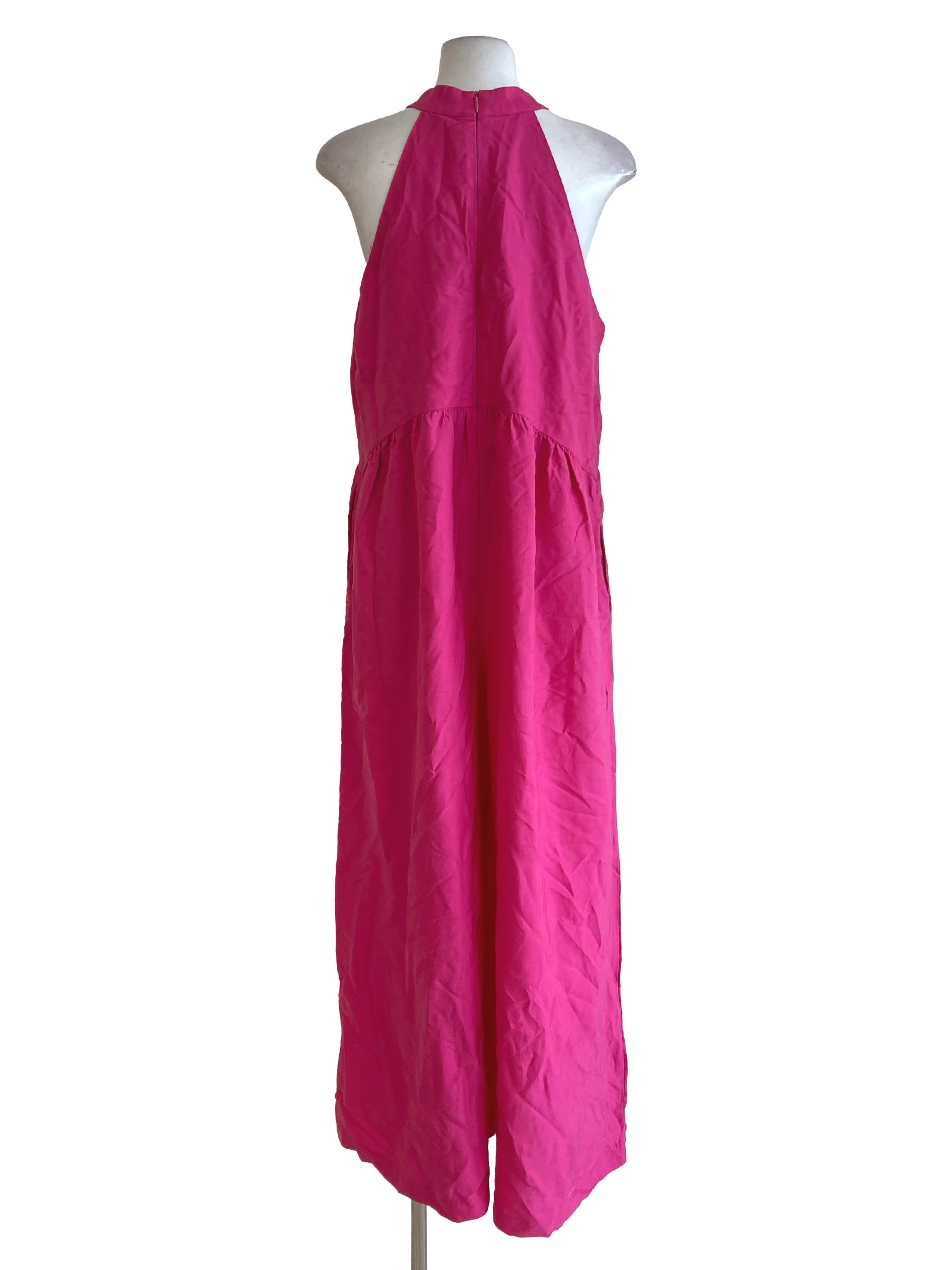 Pink Punch High Neck Jumpsuit LB