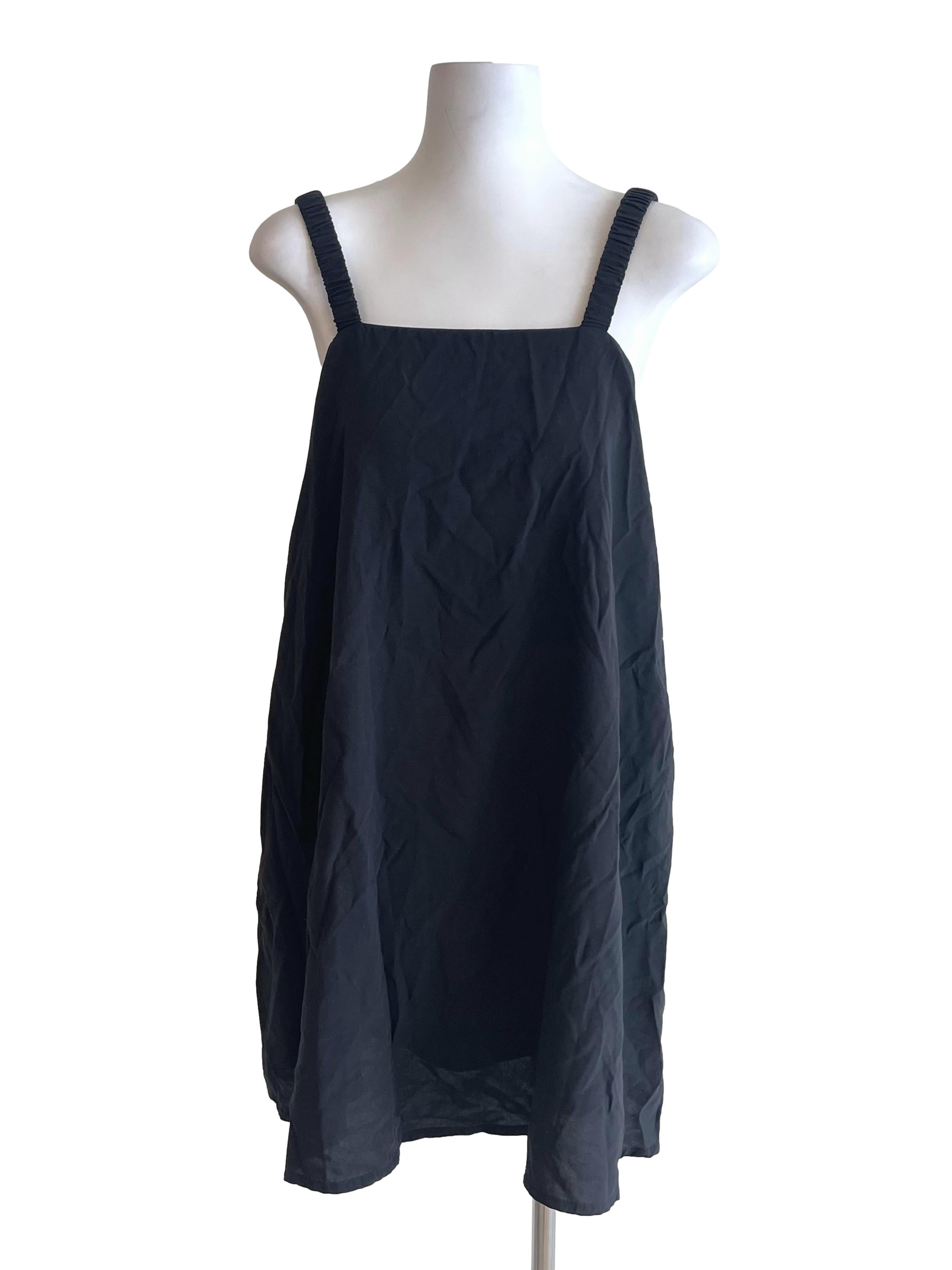 Black Baggy A-Line Dress TEM
