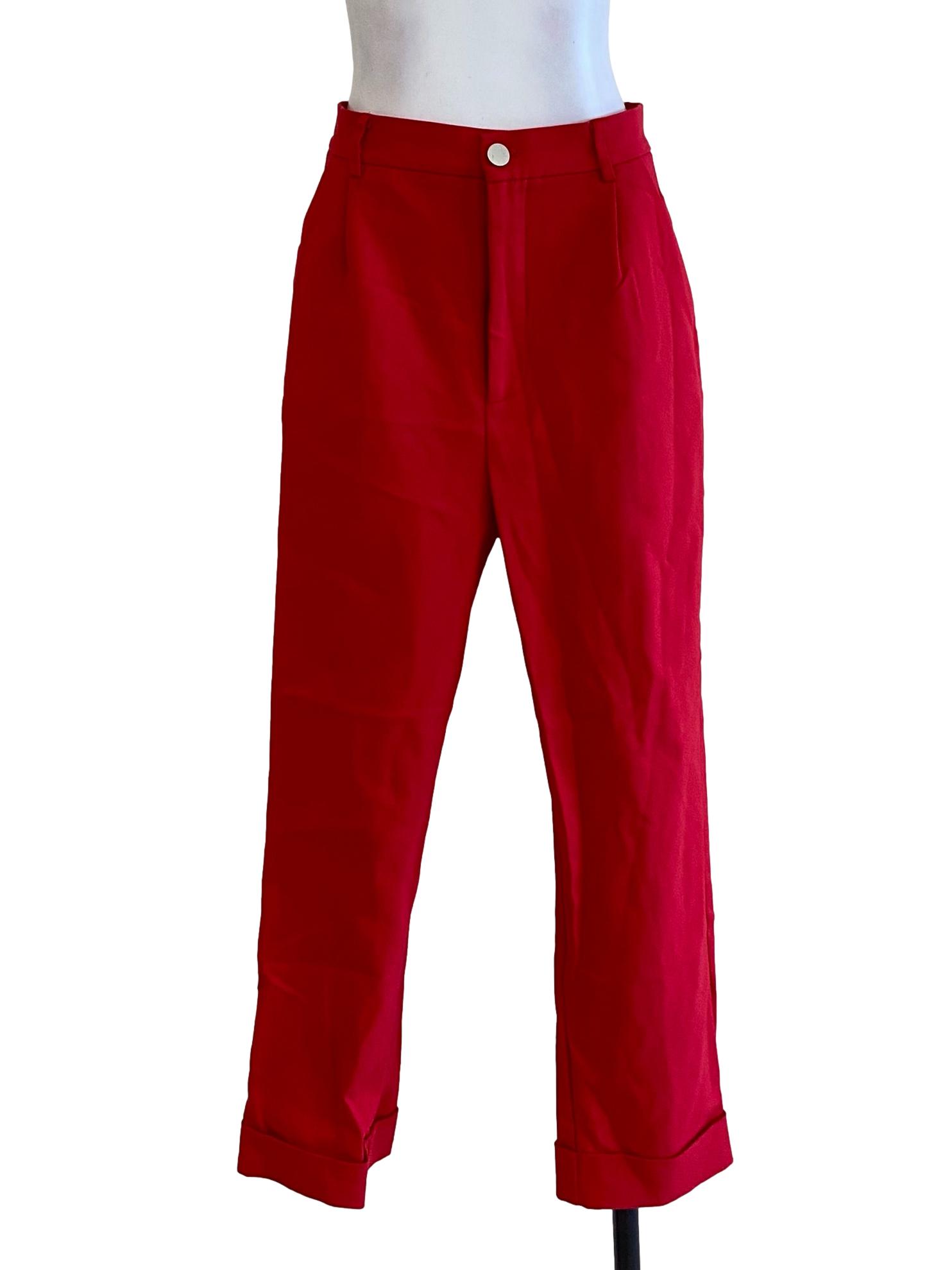 Bright Red Plain Trouser LB