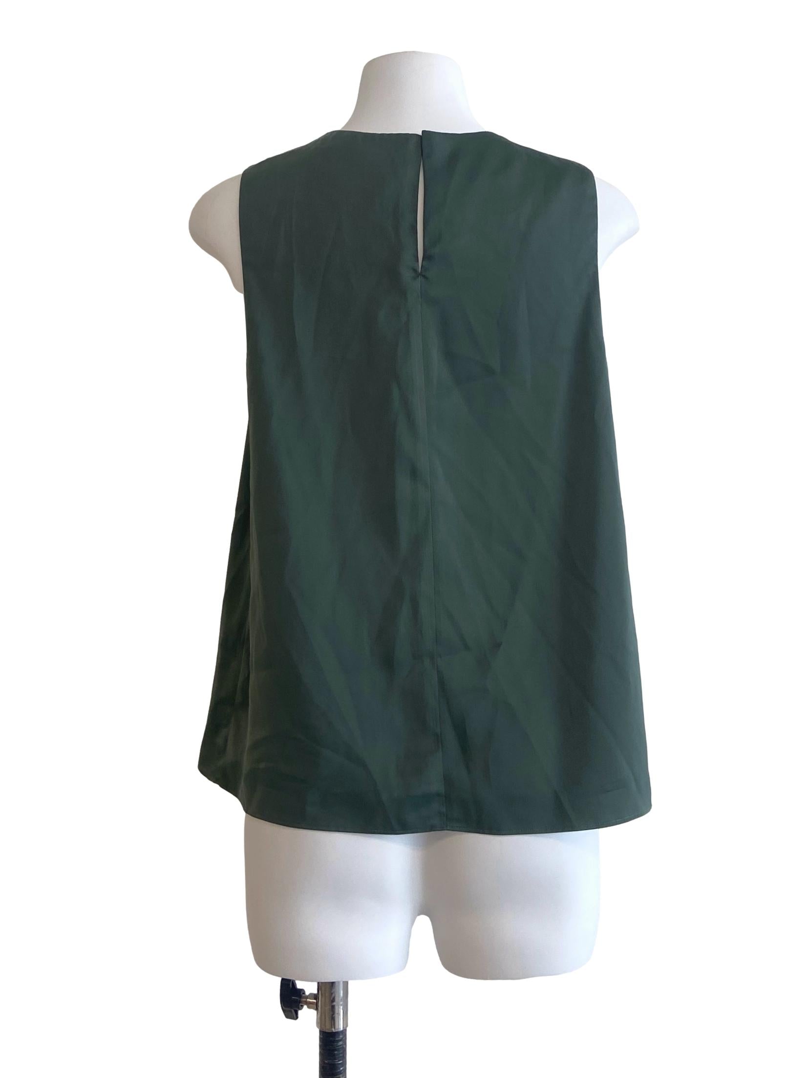 Sage Green Sleeveless Top LB