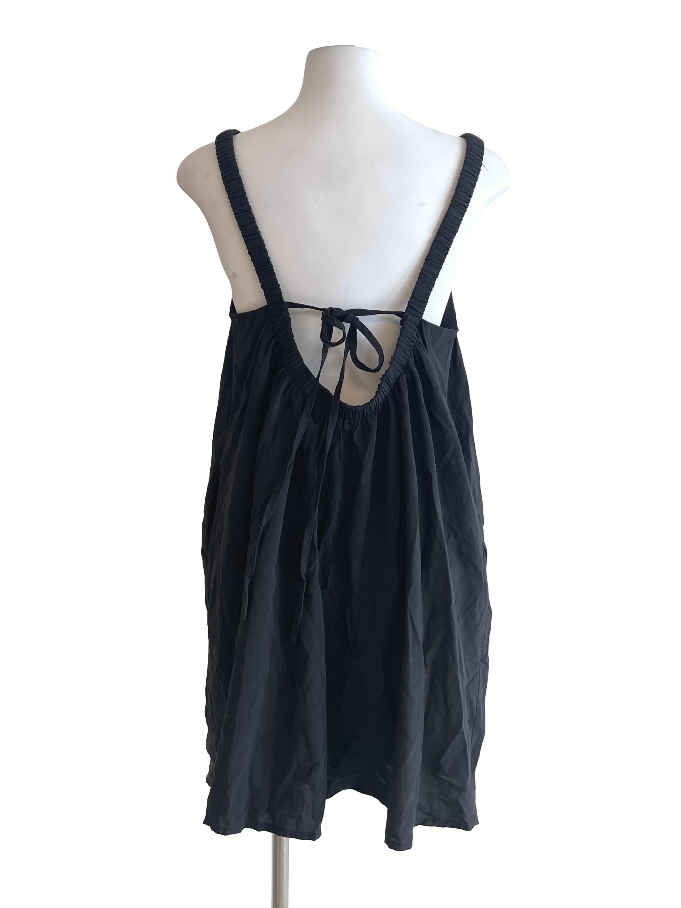 Black Baggy A-Line Dress TEM