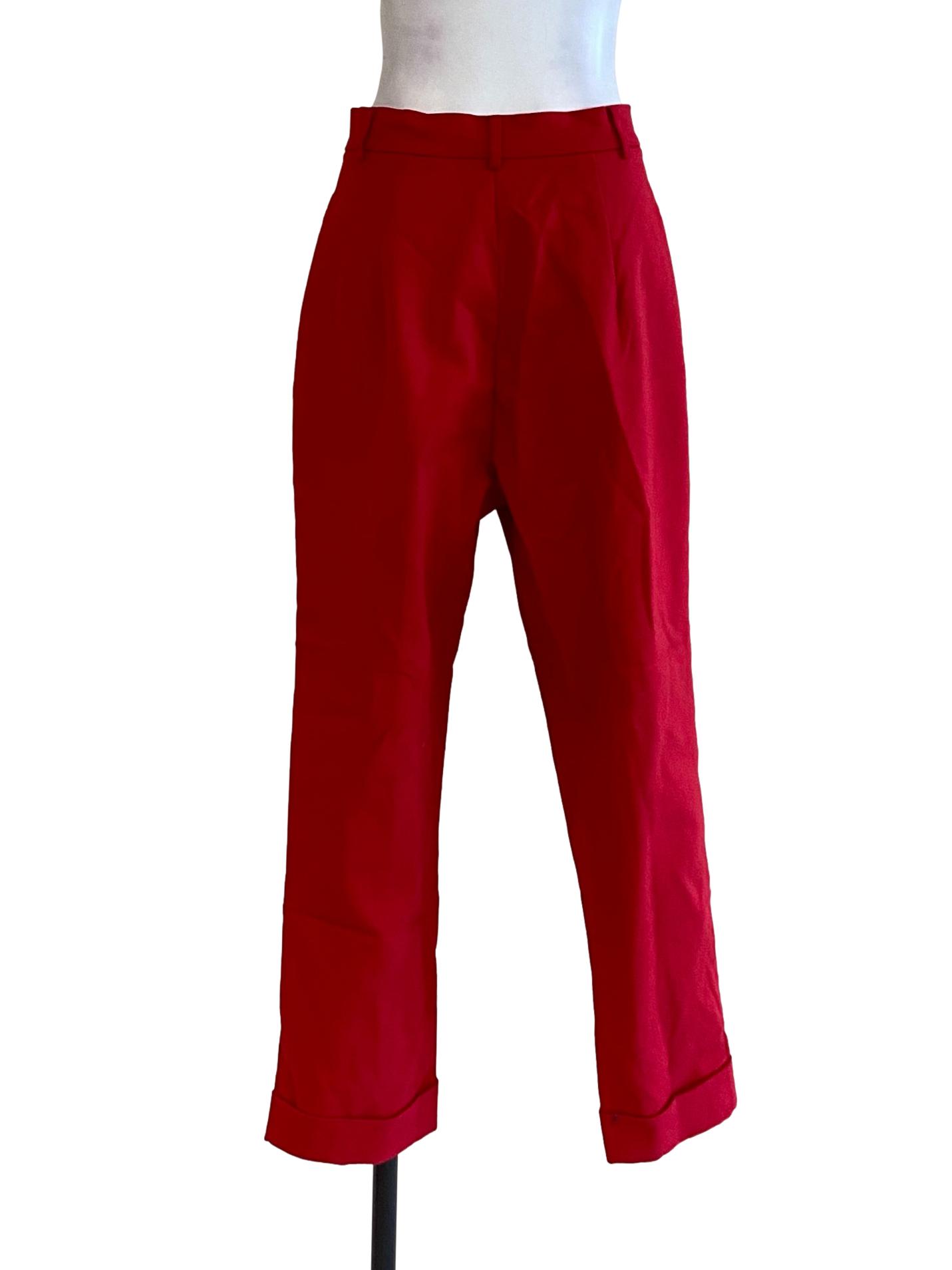 Bright Red Plain Trouser LB