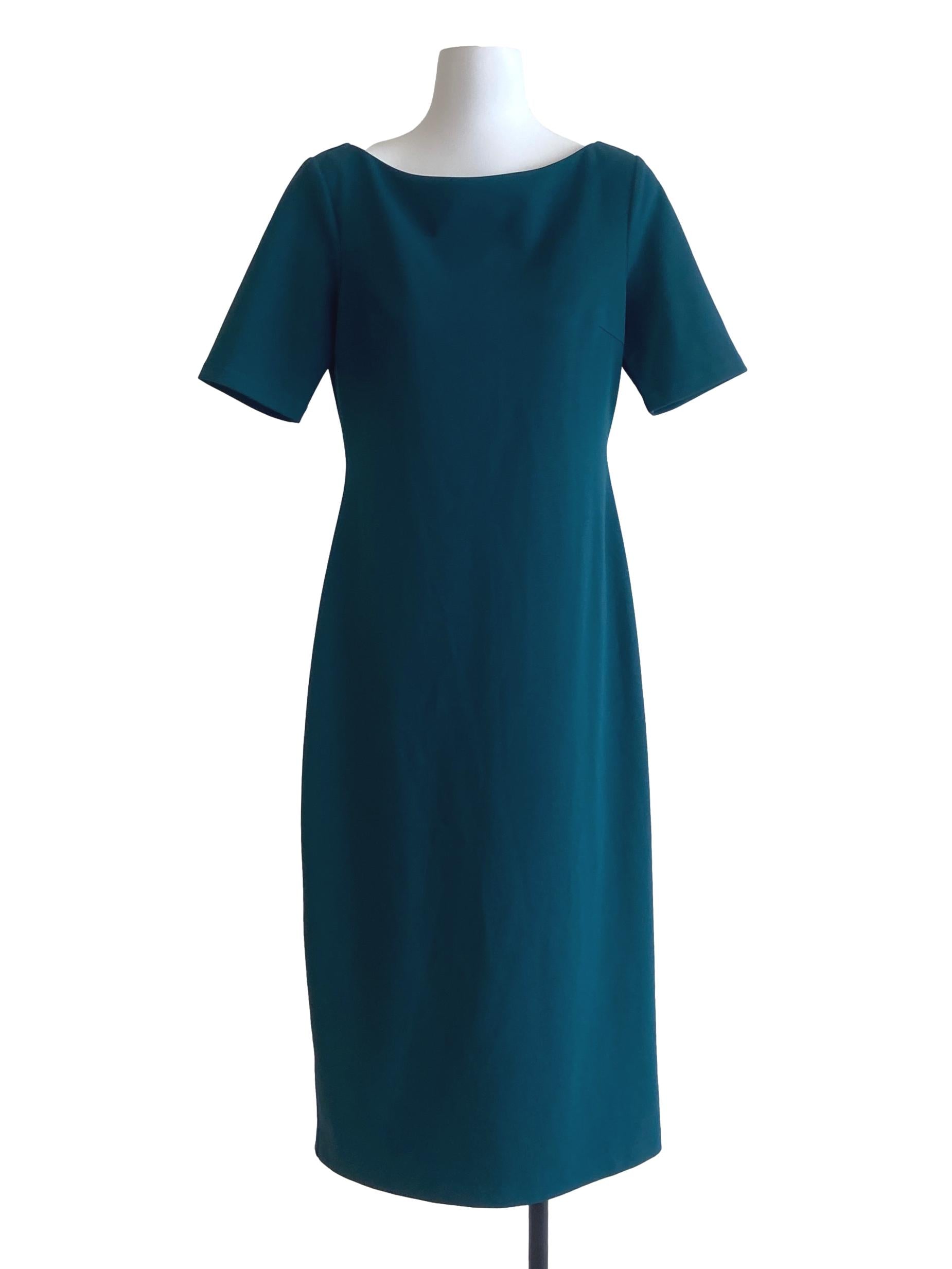 Green Slit Shift Dress LB