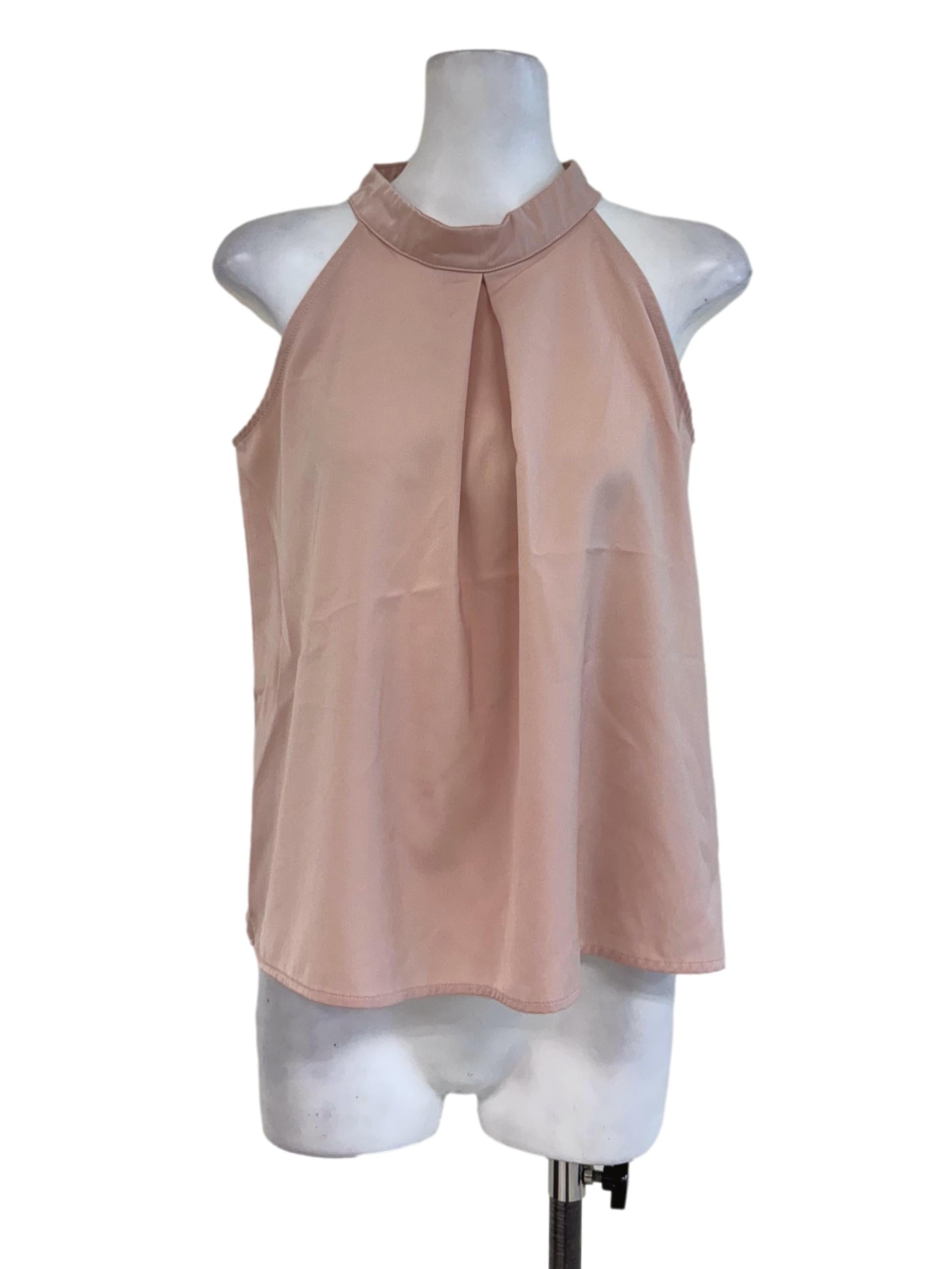 Nude Halter Sleeveless Top