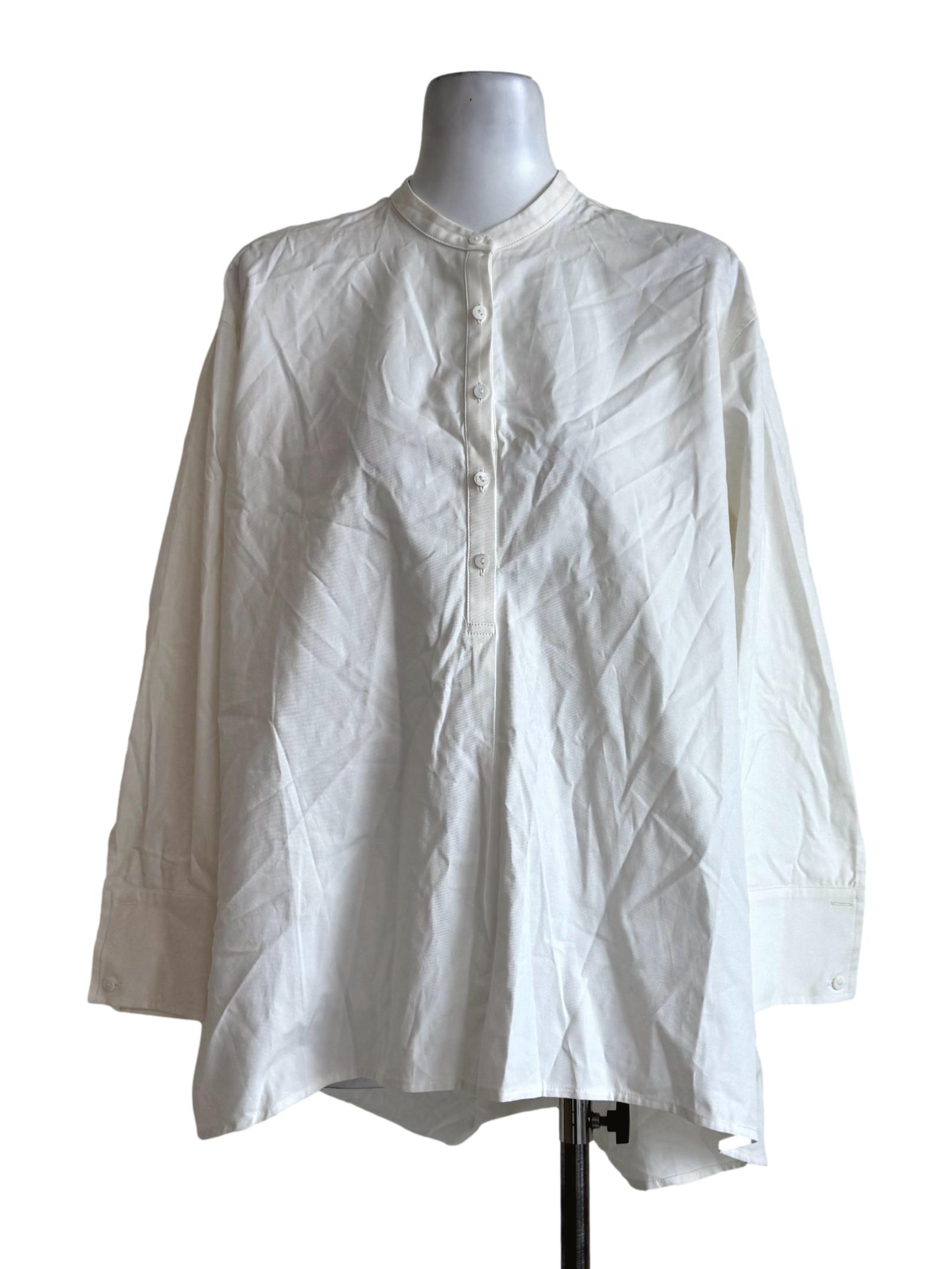 Milk White Long Sleeve Blouse LB