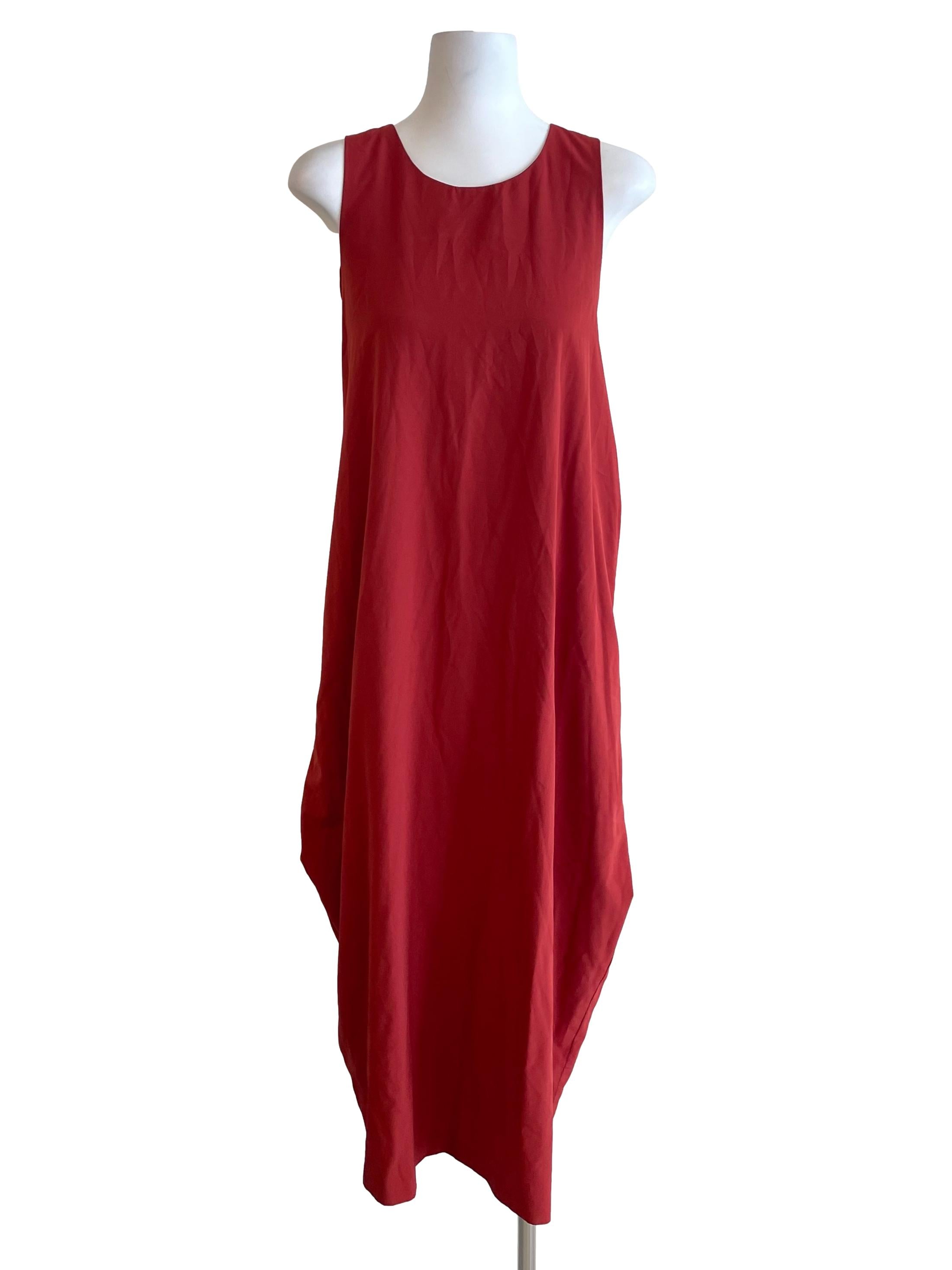 Chili Red Tie Bow Sleeveless Dress