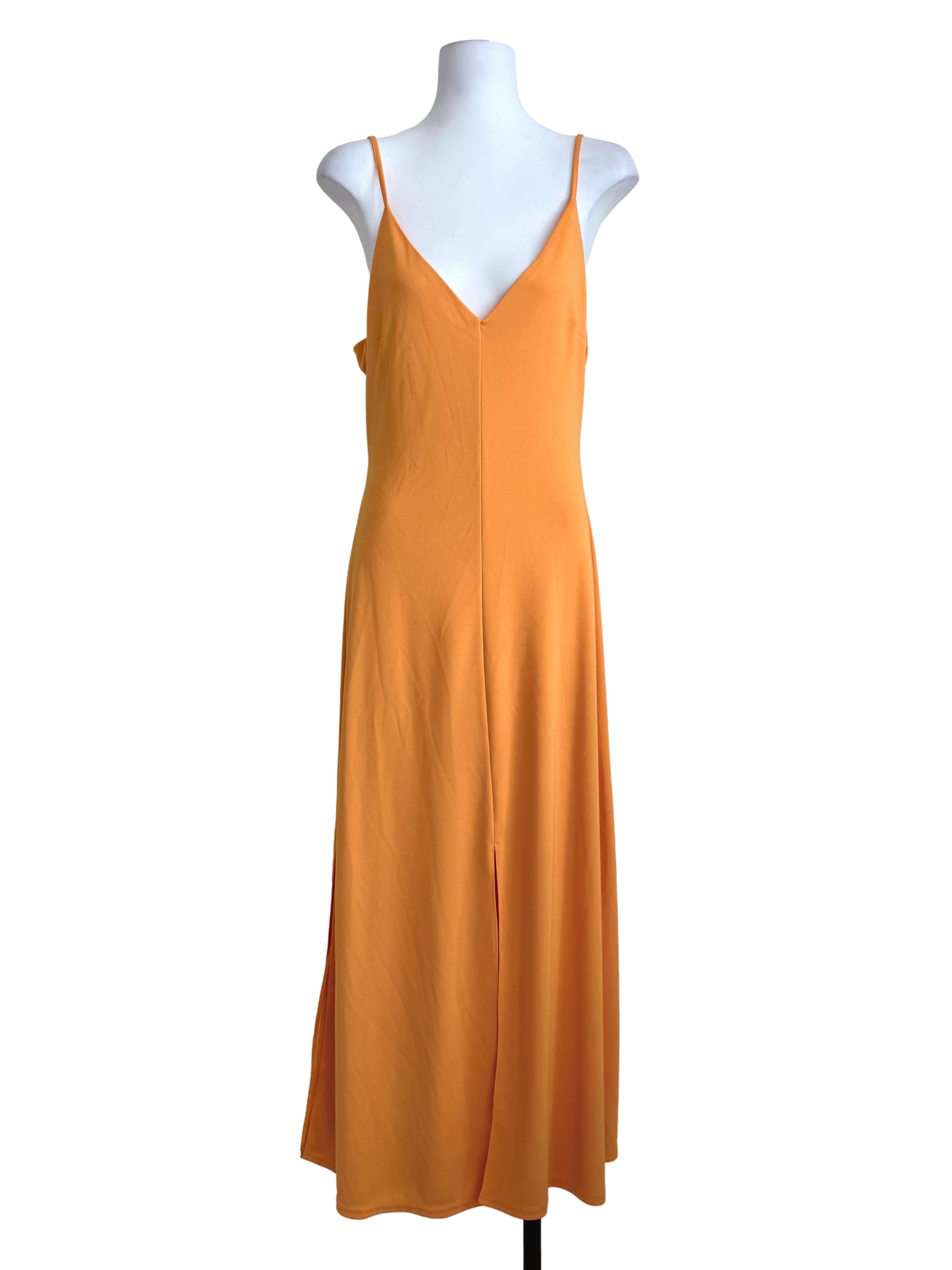 Fire Yellow Slip Dress