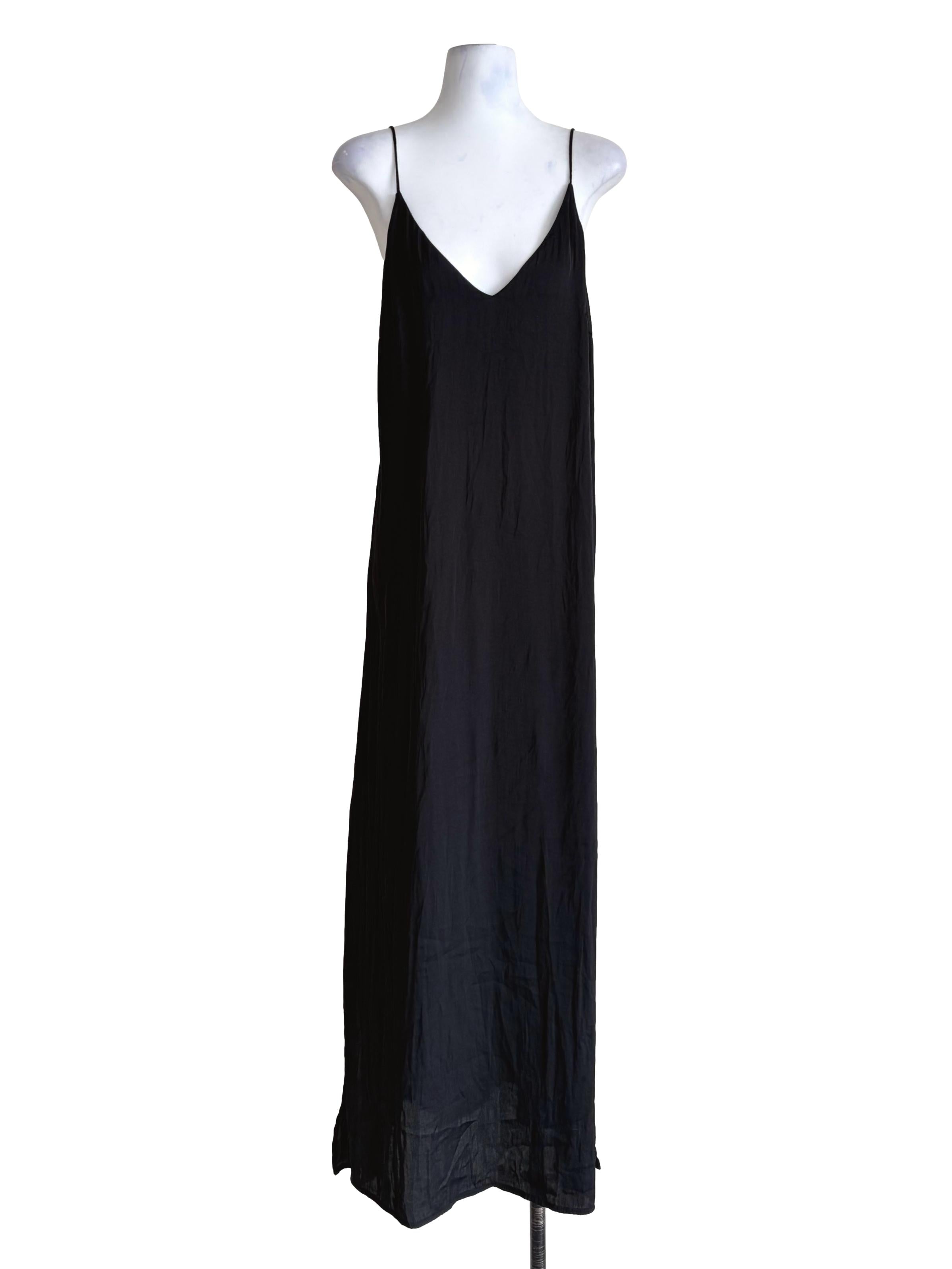 Raven Black Slip Dress