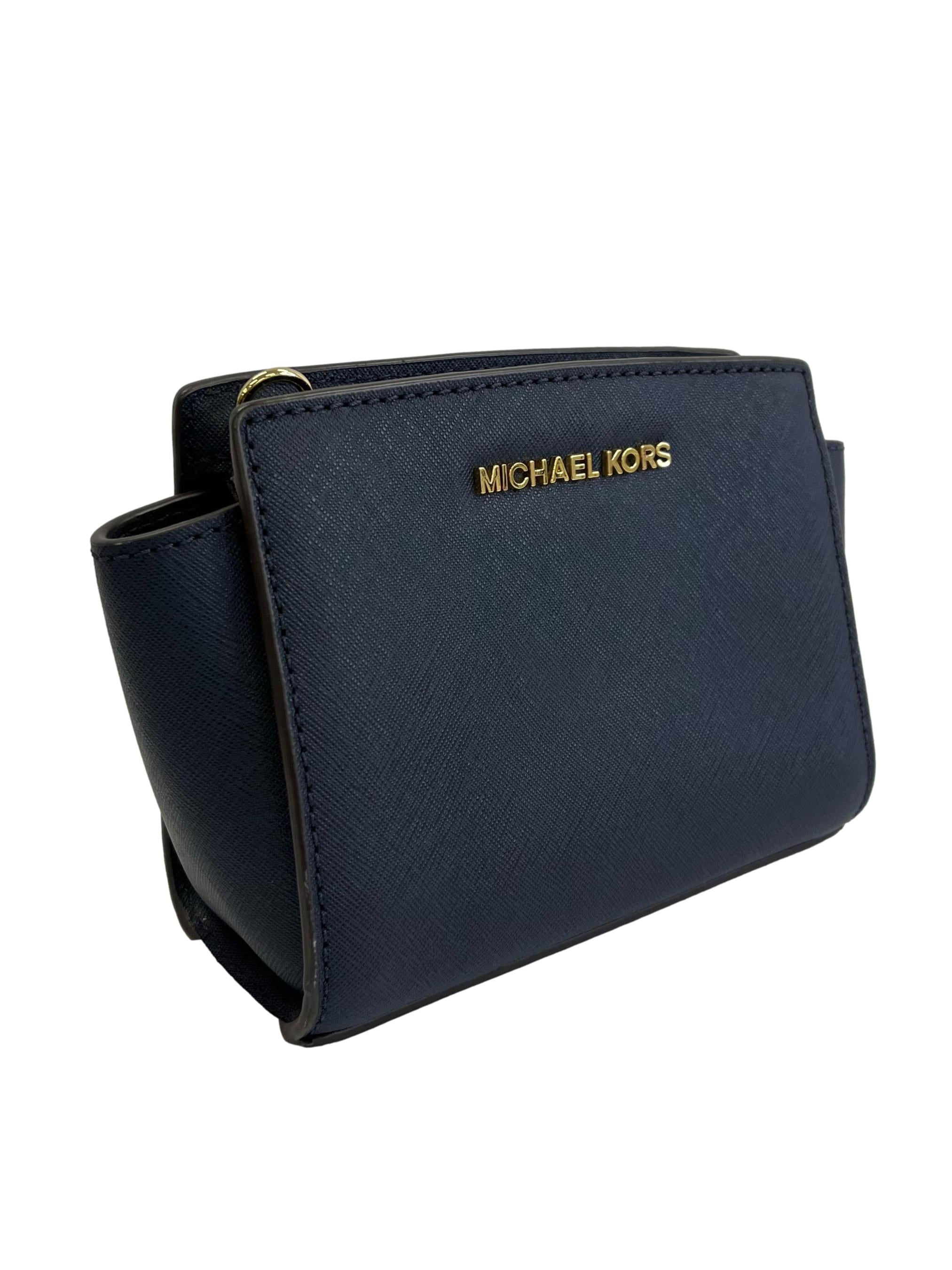 Navy Blue Selma Messenger Bag