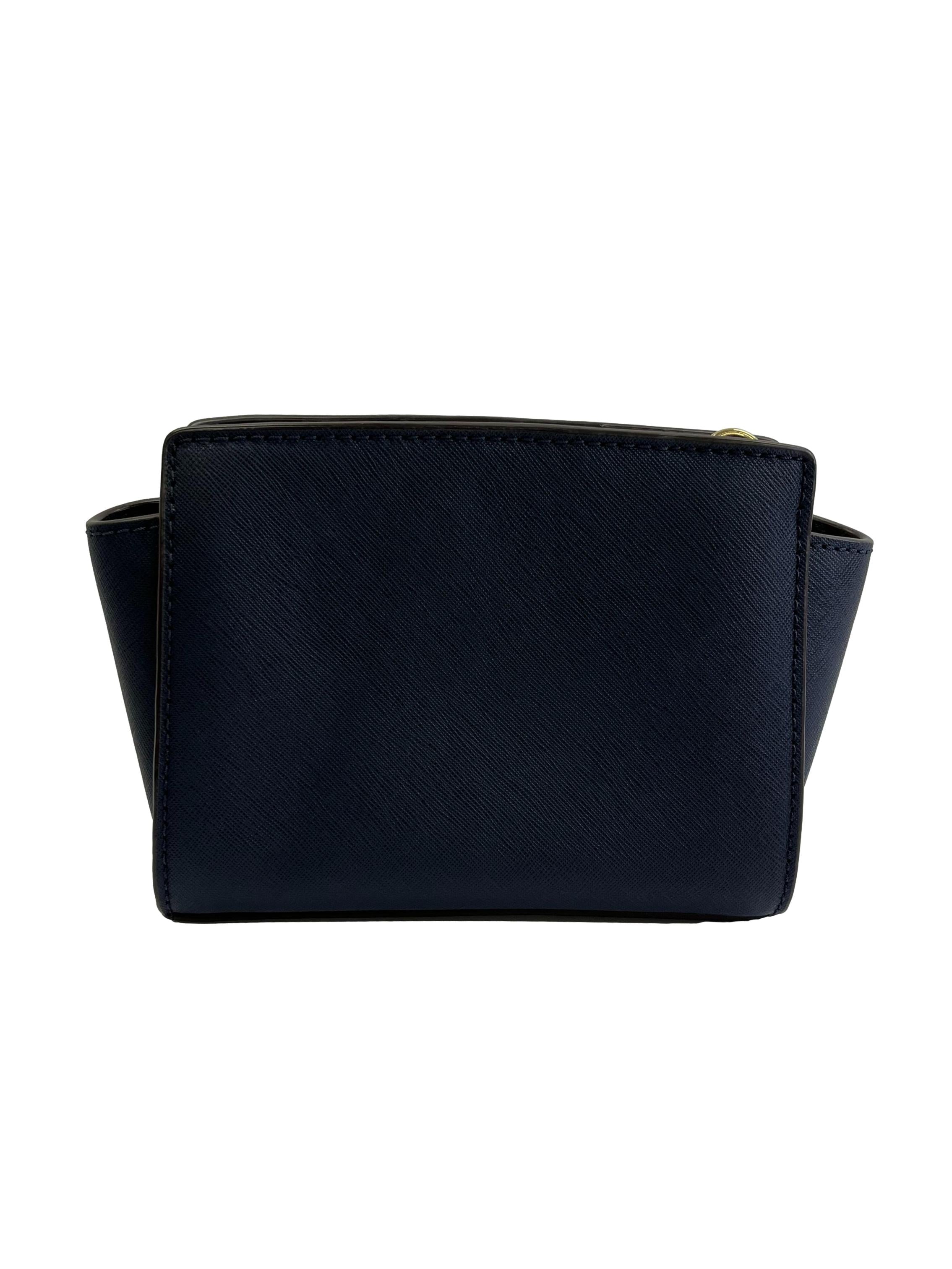 Navy Blue Selma Messenger Bag