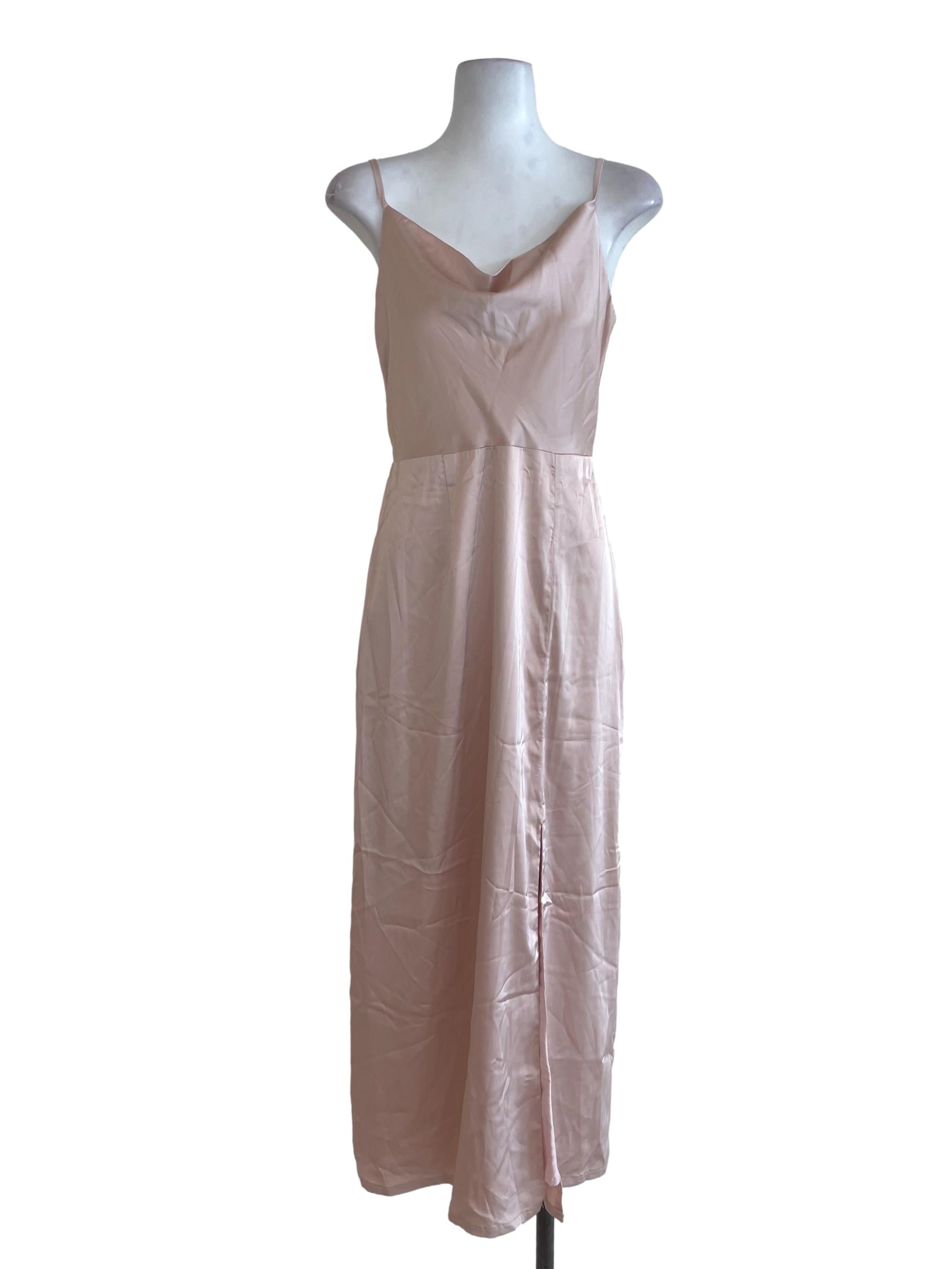 Beige Plain Dress