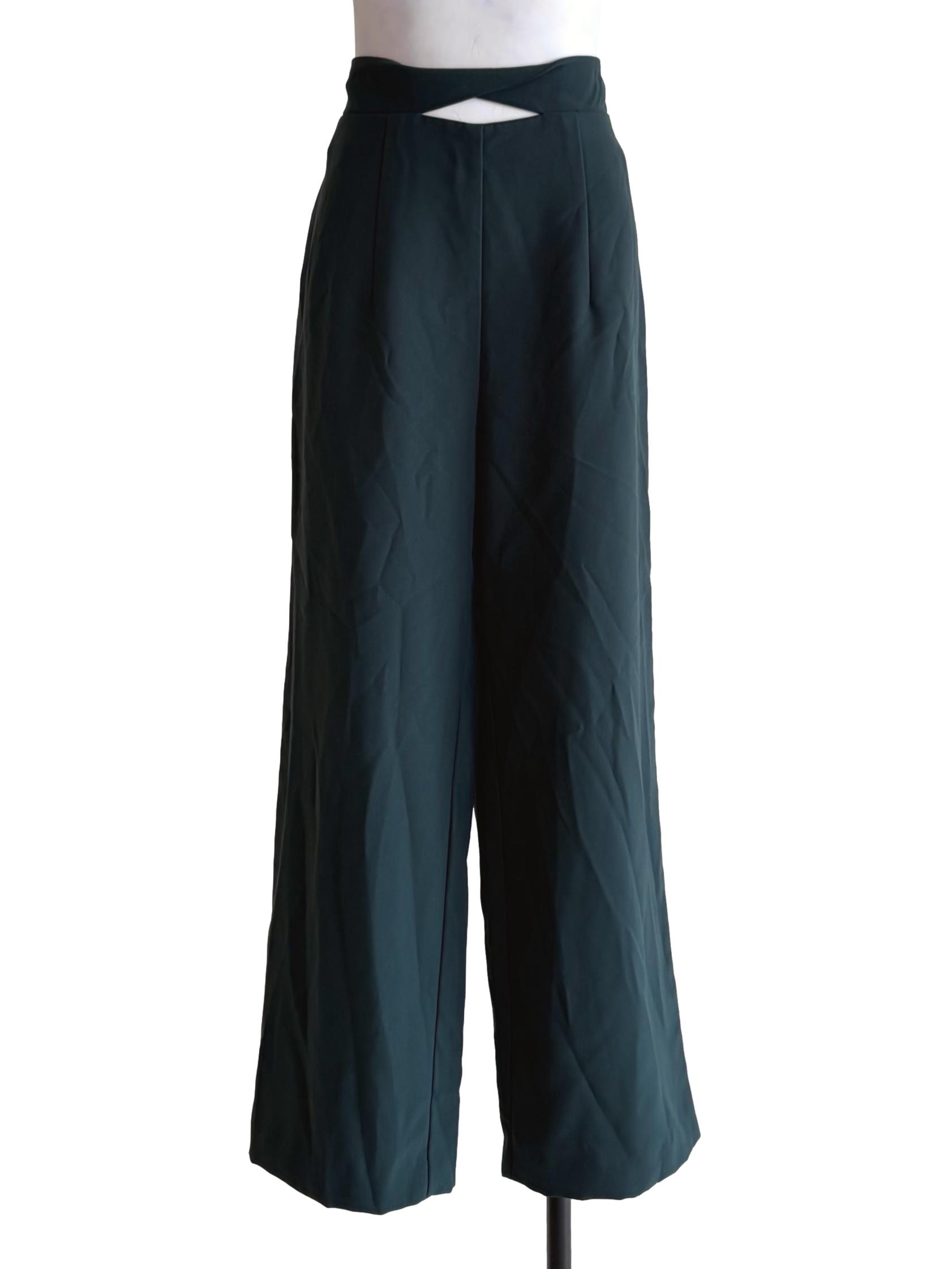 Forest Green Straight Pants