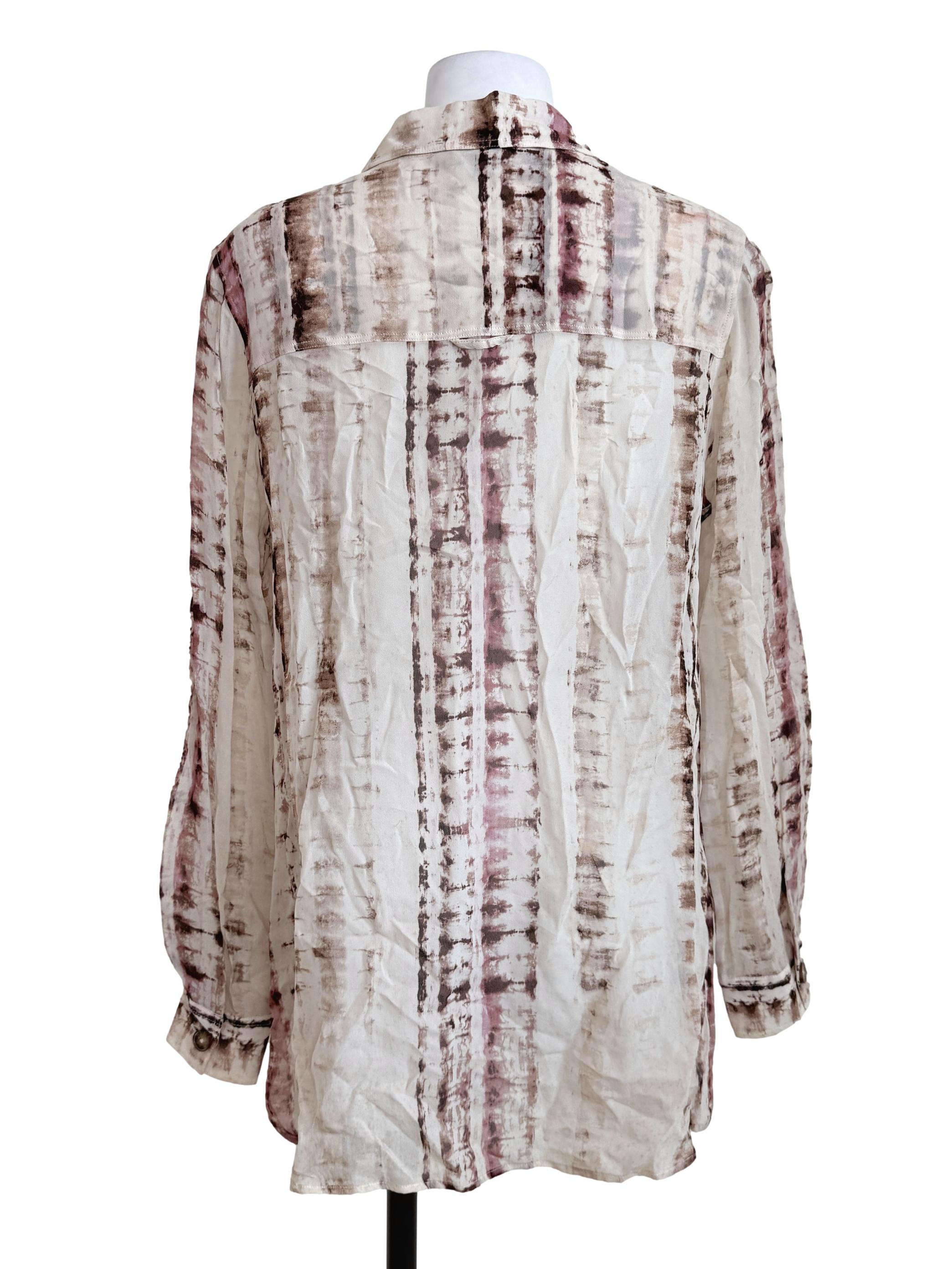 Multicolor Printed Long Sleeves Top