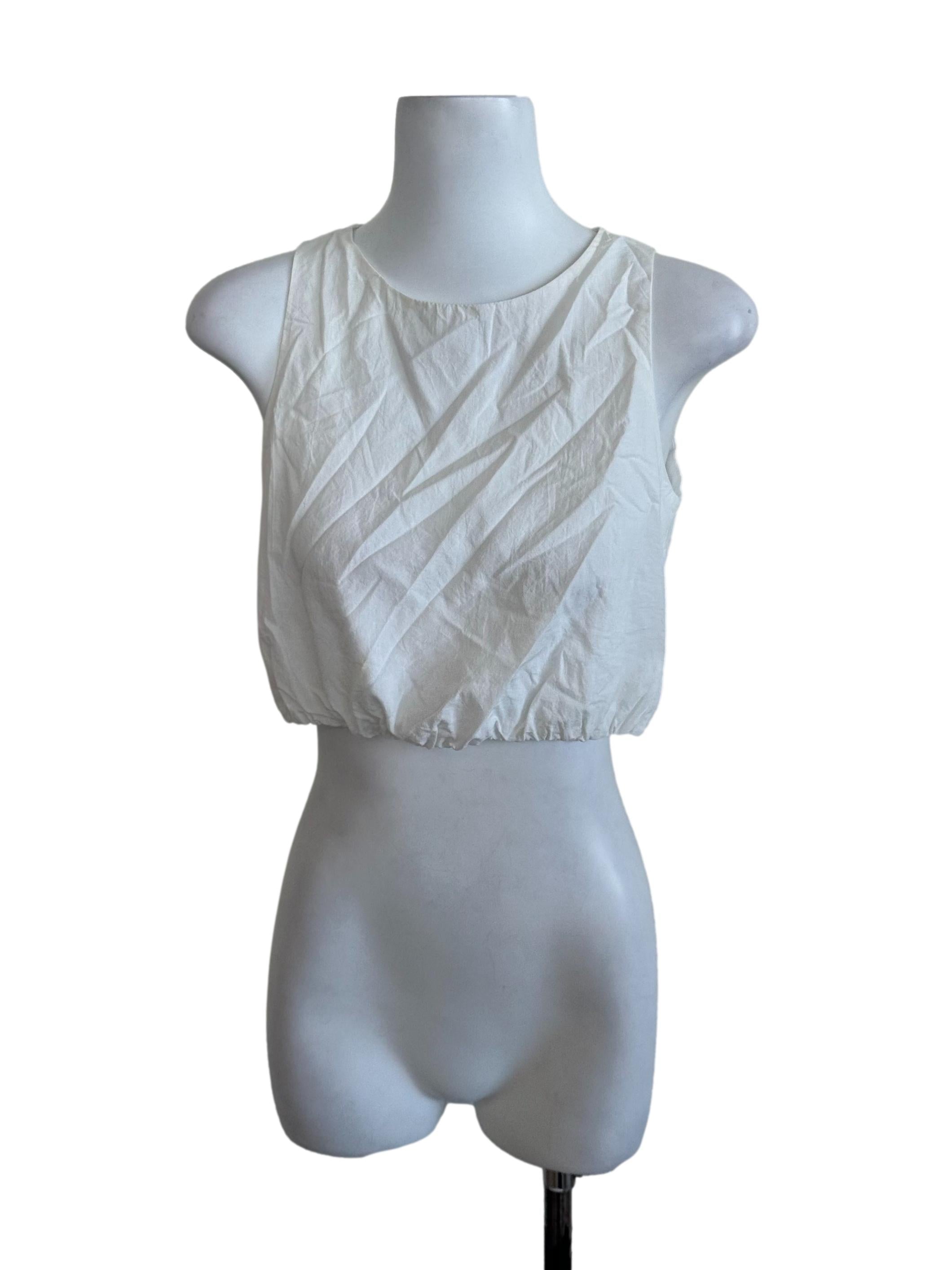 Ivory White Plain Top
