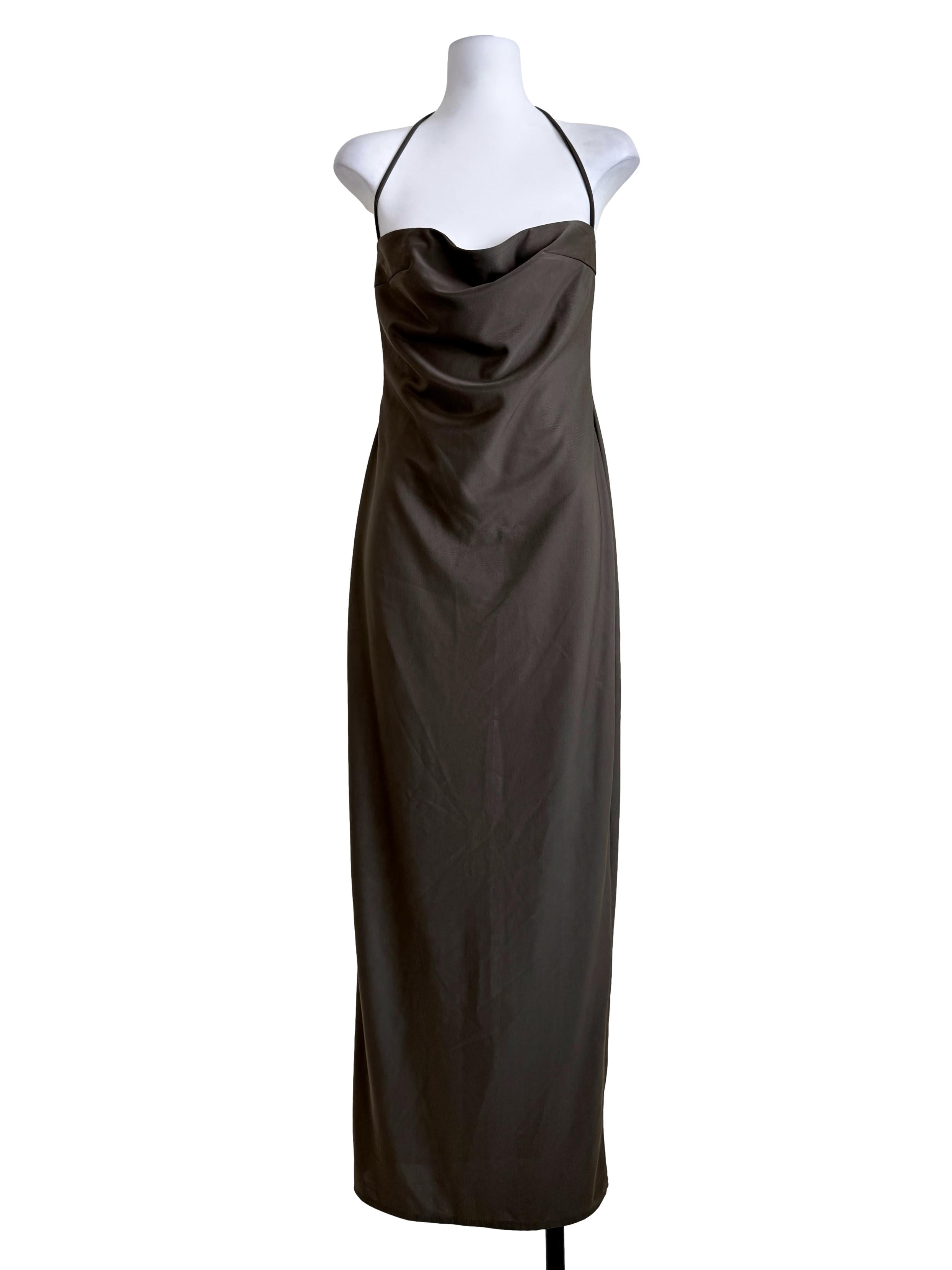Moss Green Sheath Dress