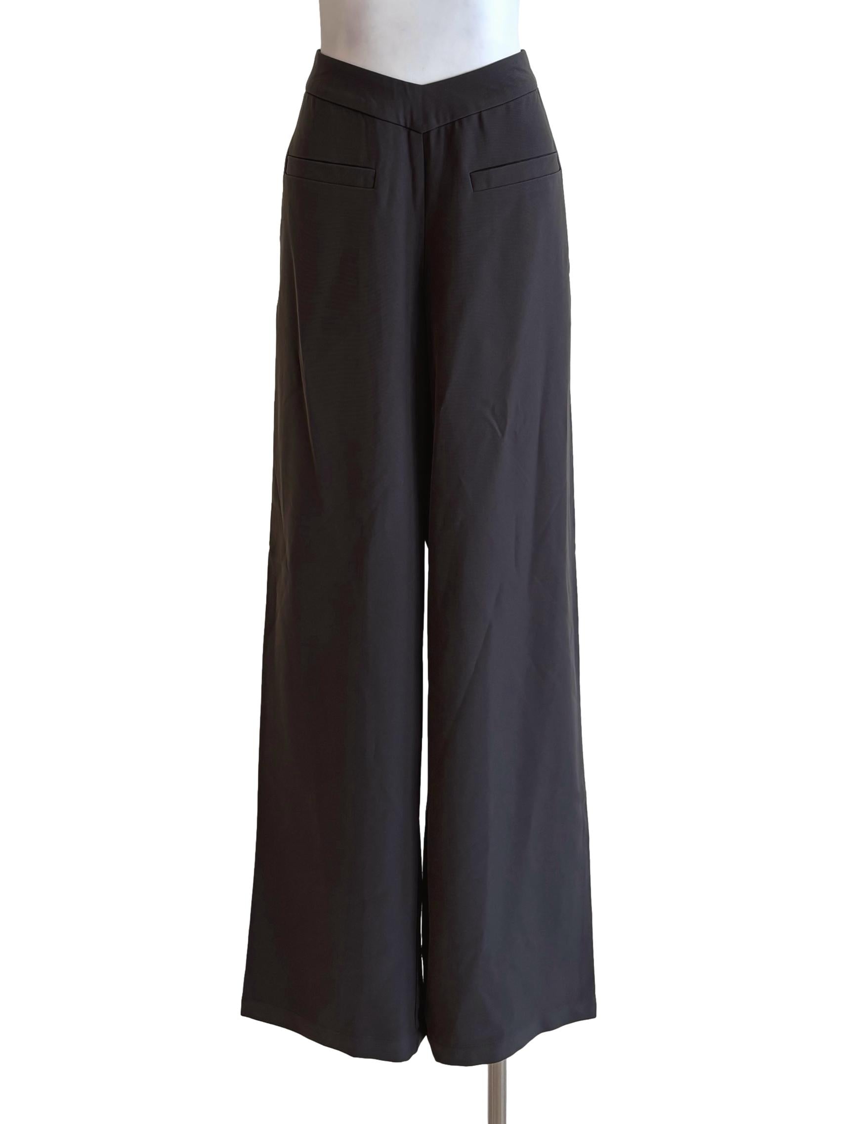 Abbey Grey V-Waist Slacks YHF
