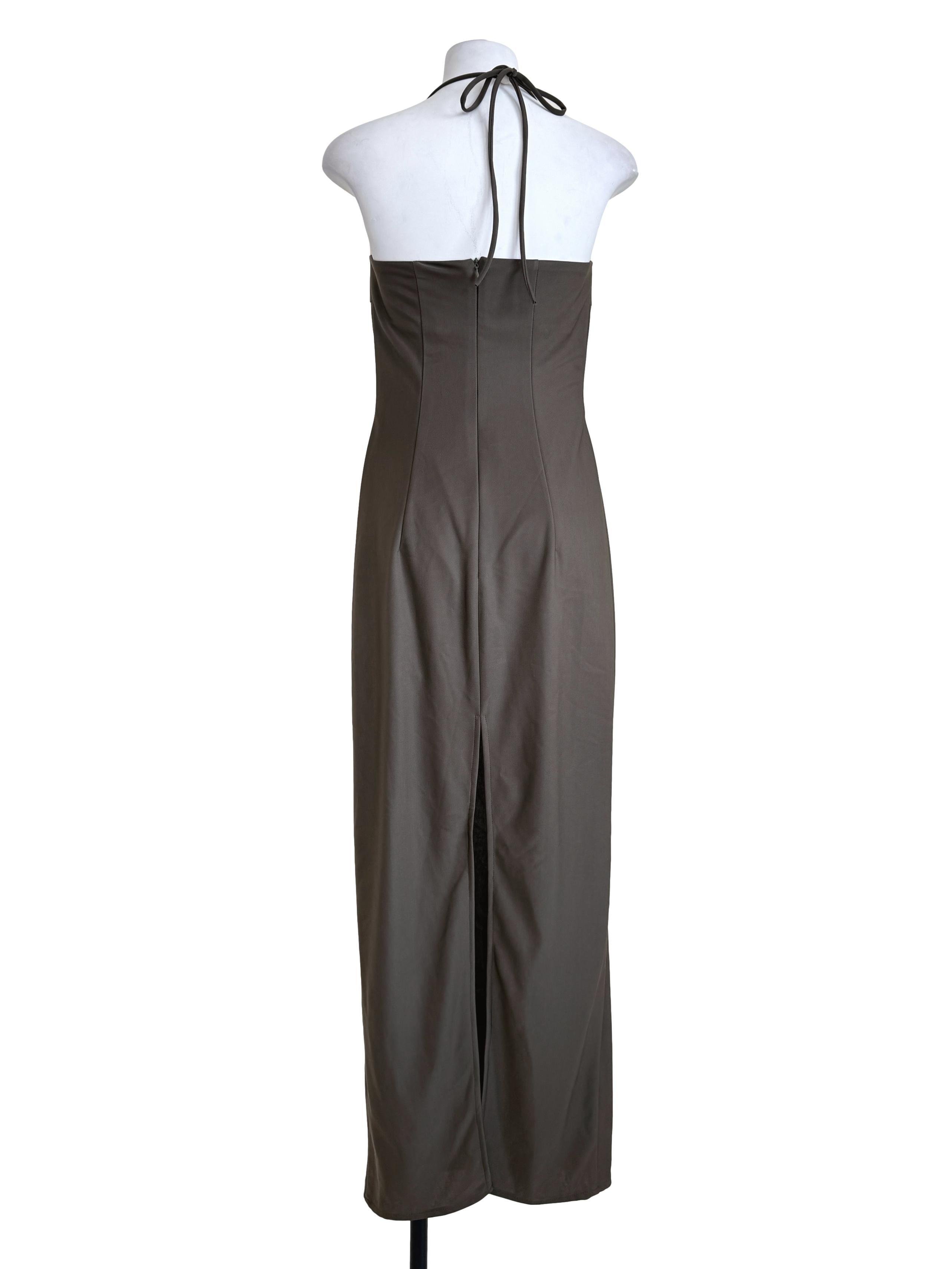 Moss Green Sheath Dress