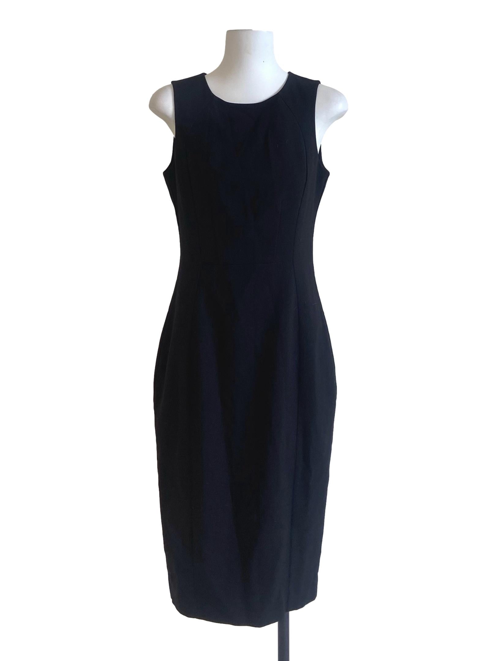 Black Slit Shift Dress