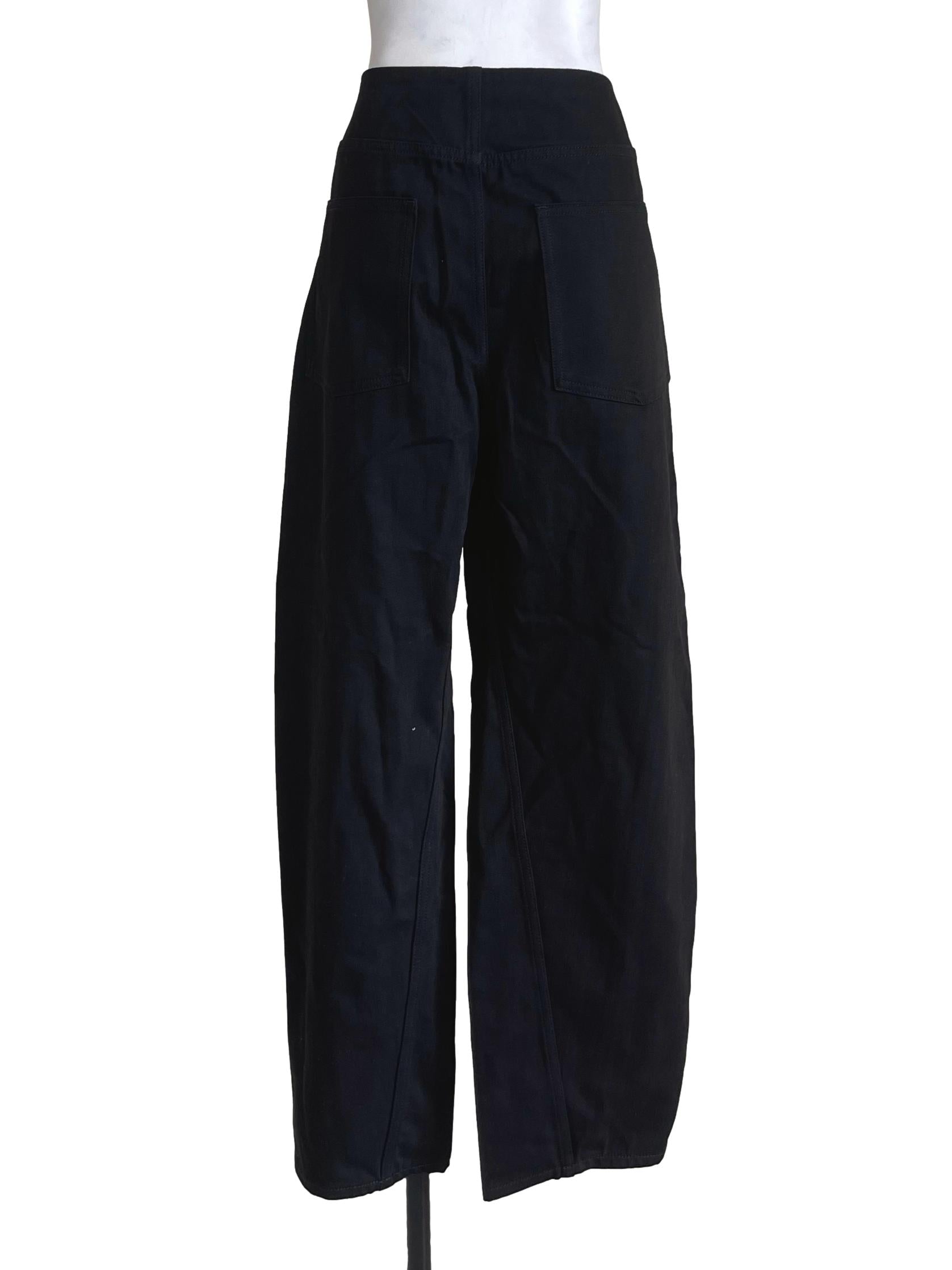 Black Tapered Leg Jeans