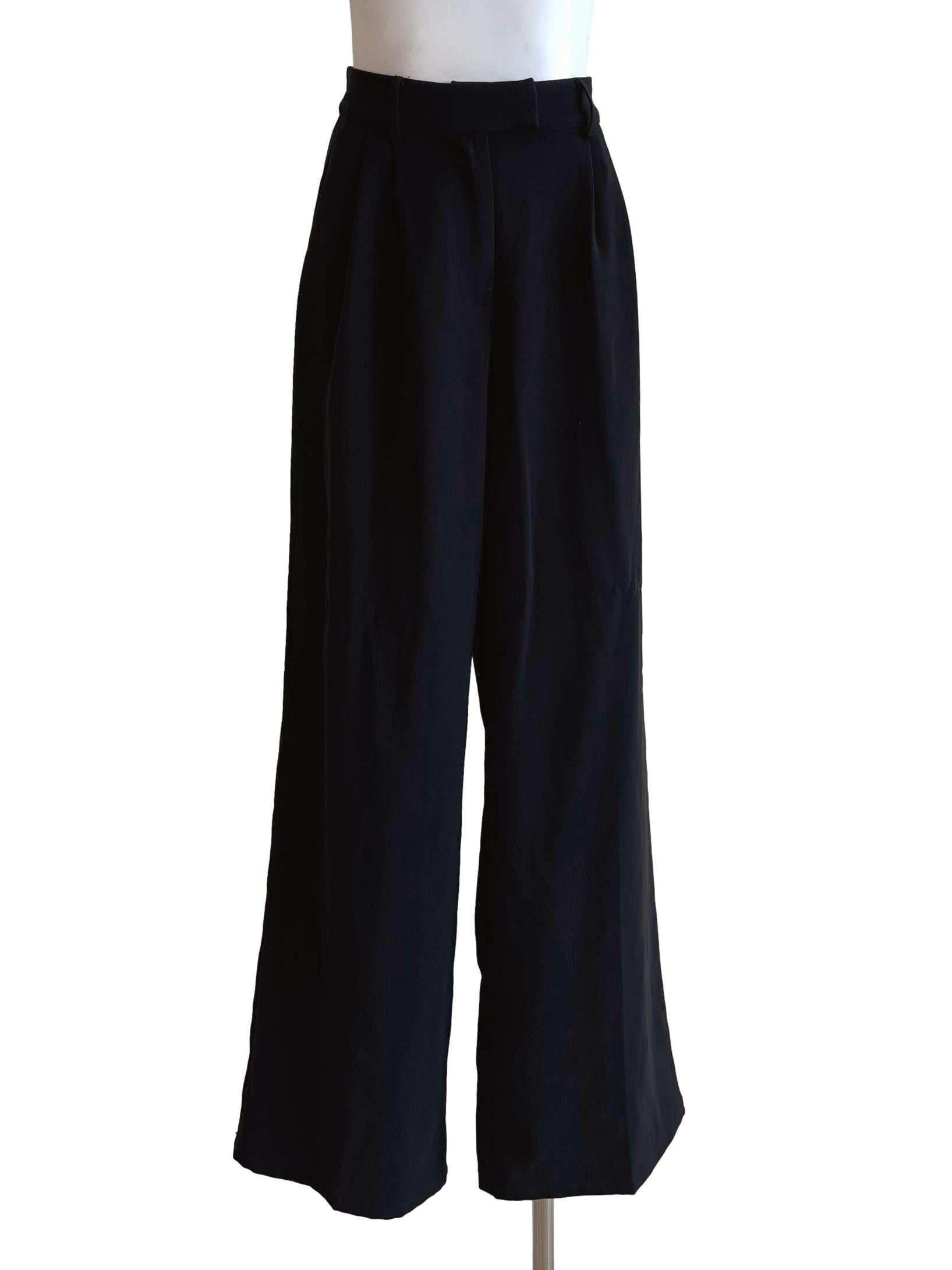 Jet Black Straight Slacks TWL