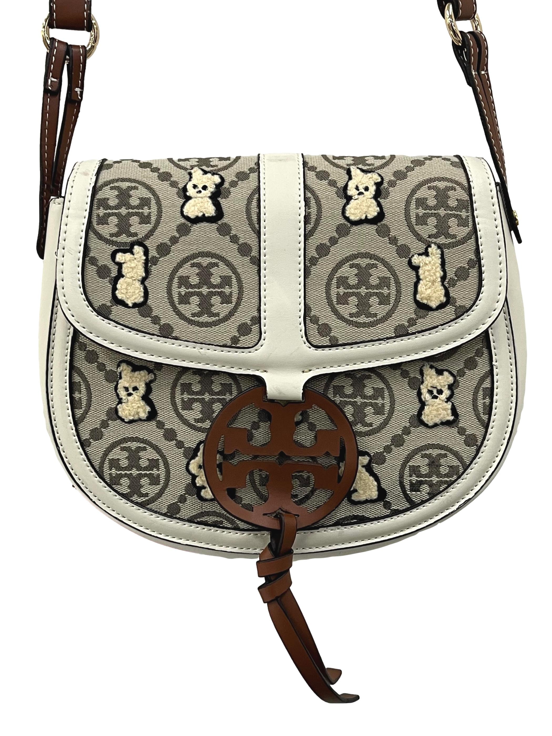 Off White Miller Canvas Quadrant Saddle Bag