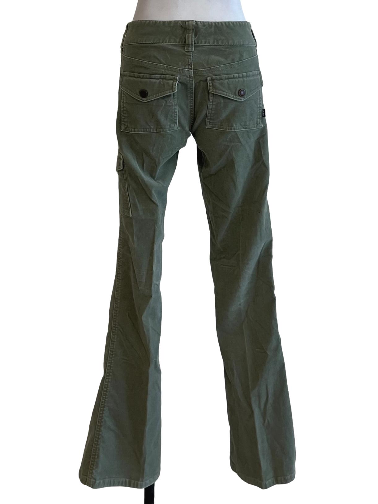 Sage Green Low-Waisted Skinny Jeans
